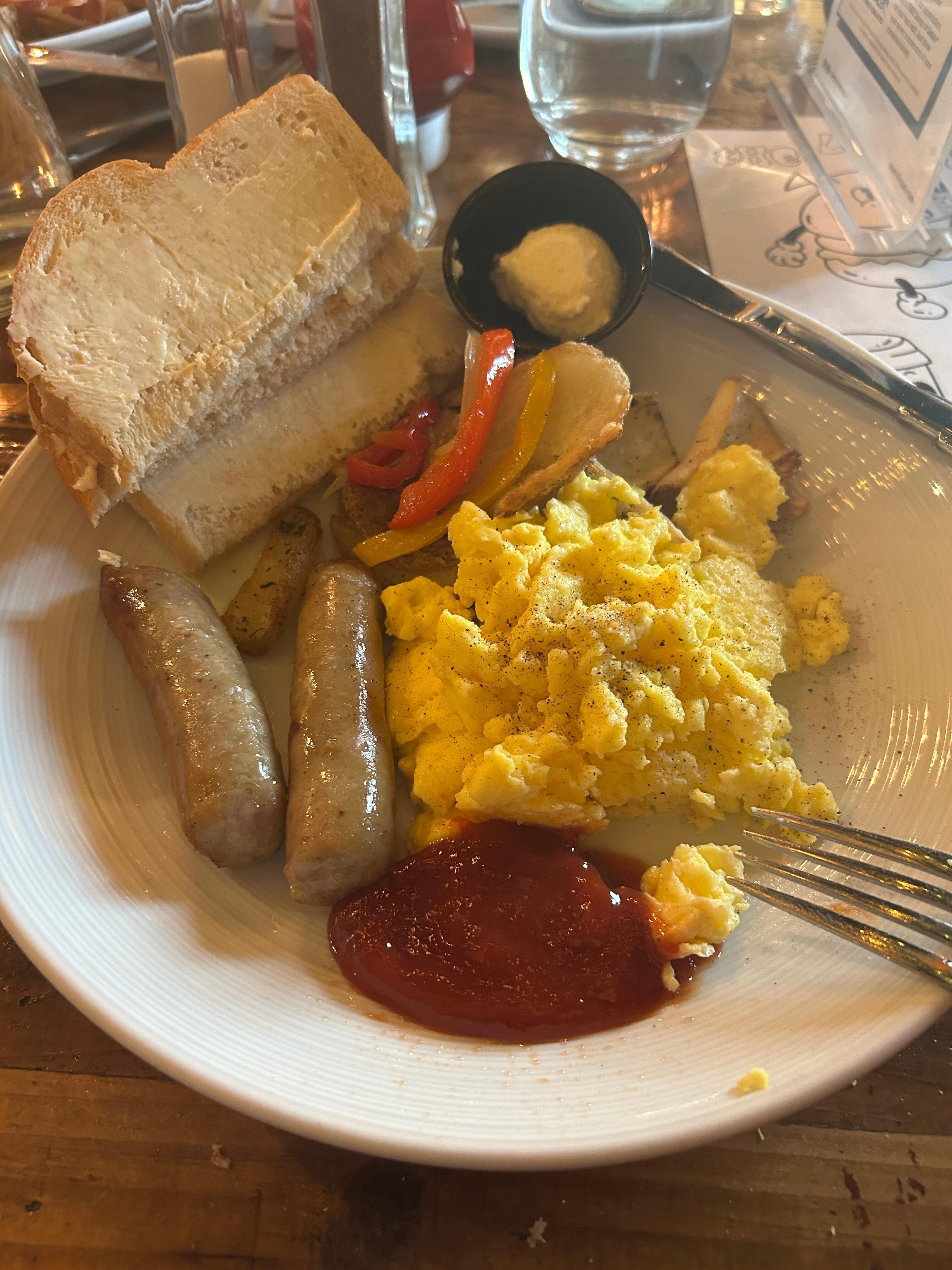 Egg breakfast included with my stay at the Ottimo Restaurant.