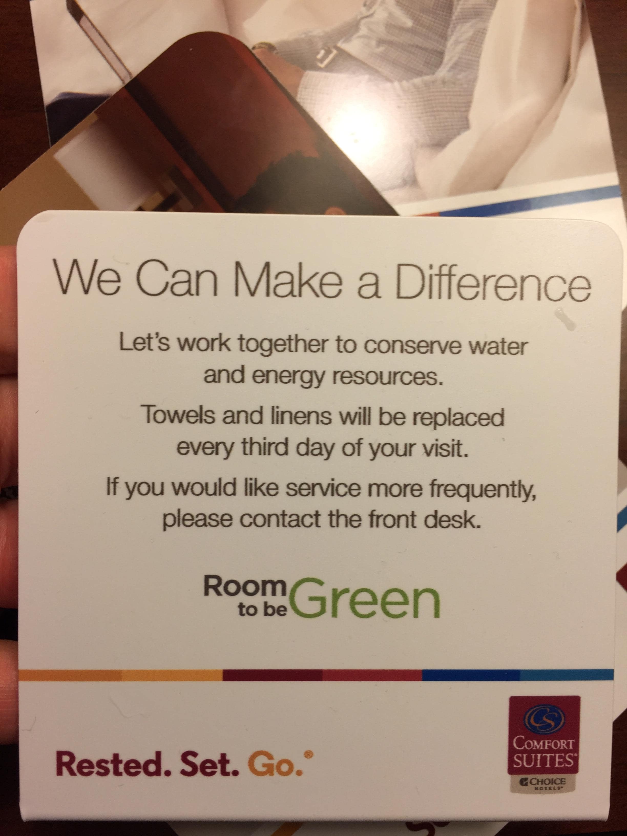 Go green doesn't mean not cleaned