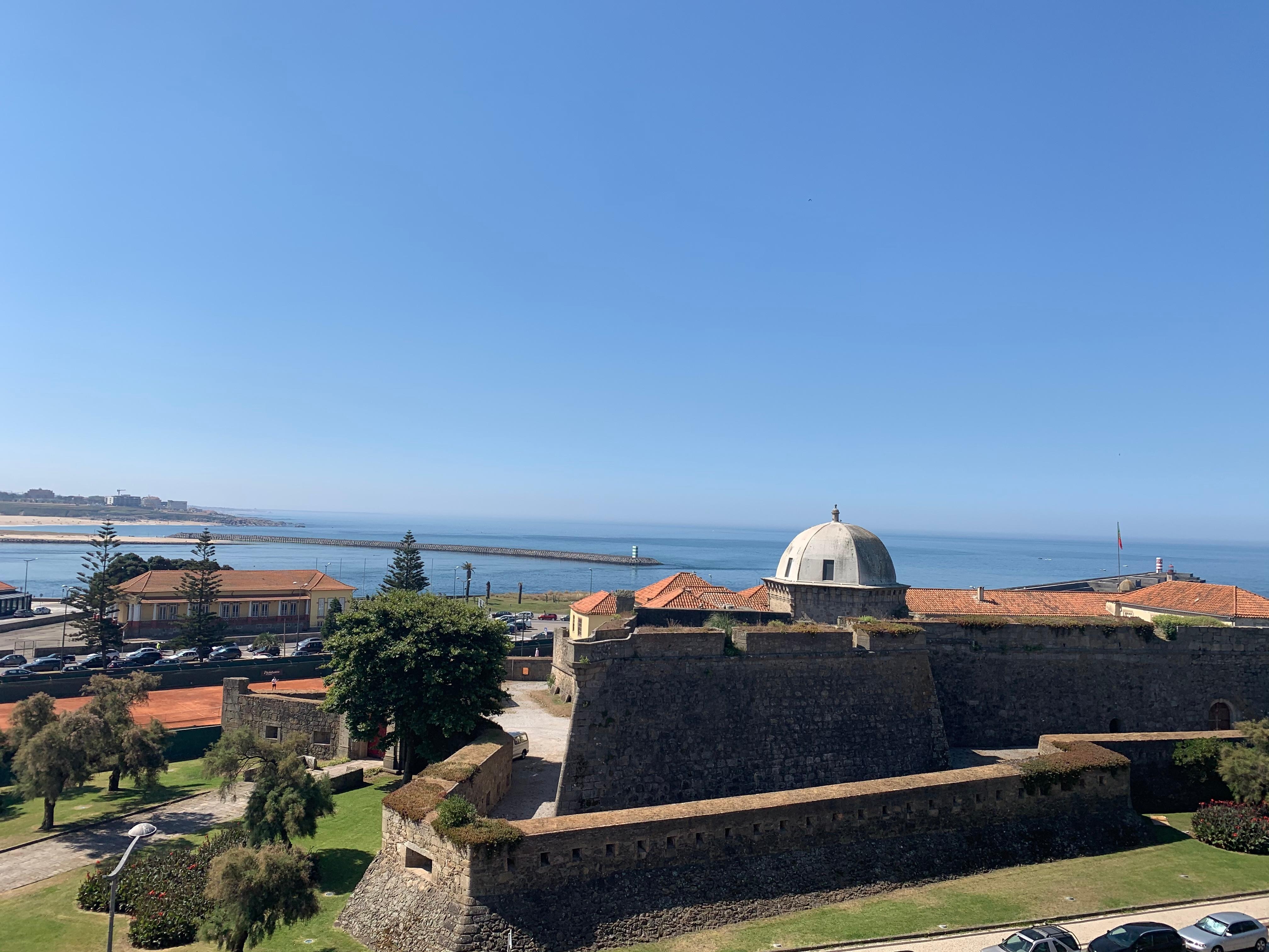 Vista do hotel.