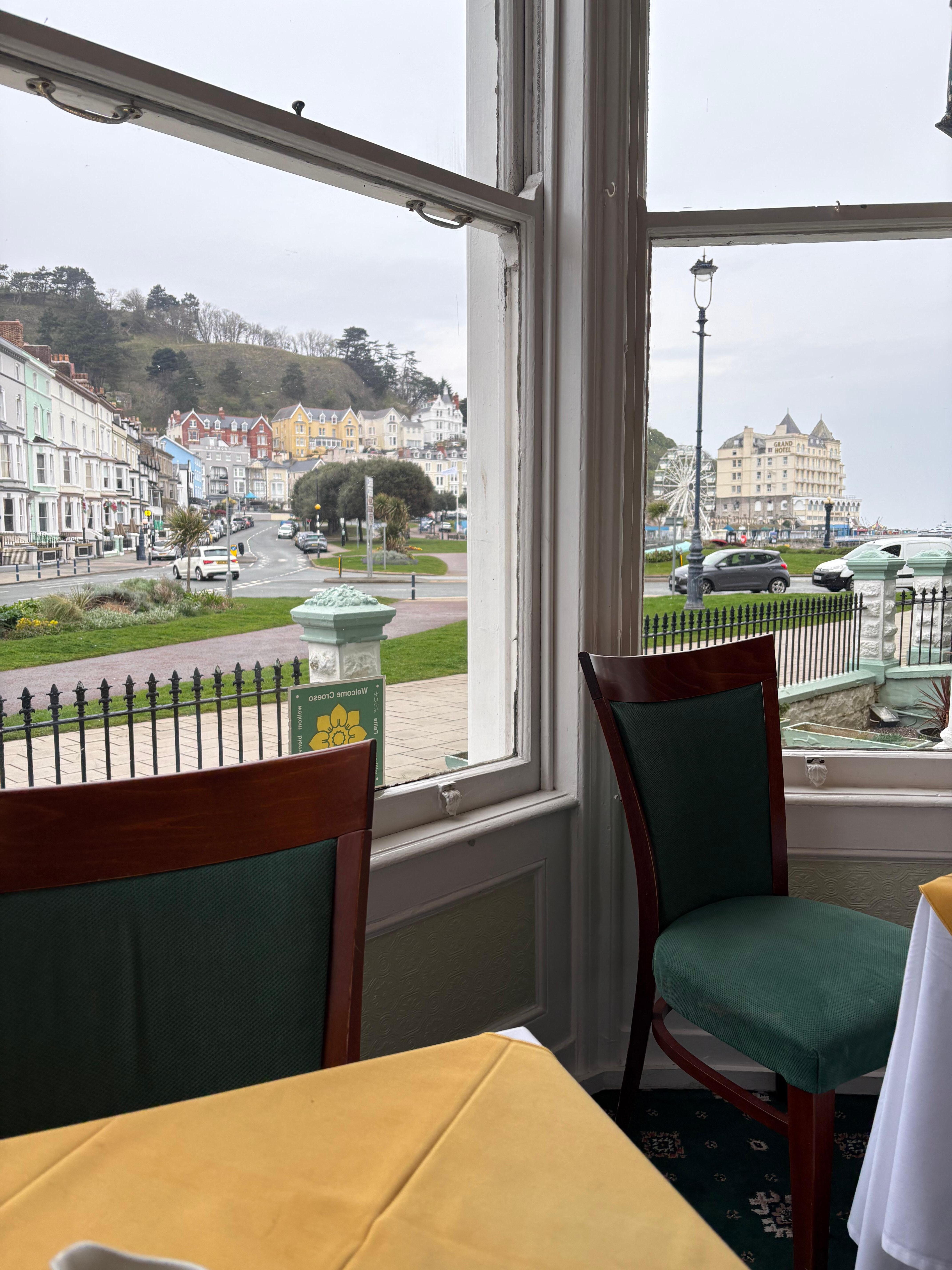 See view whilst eating in the restaurant was beautiful