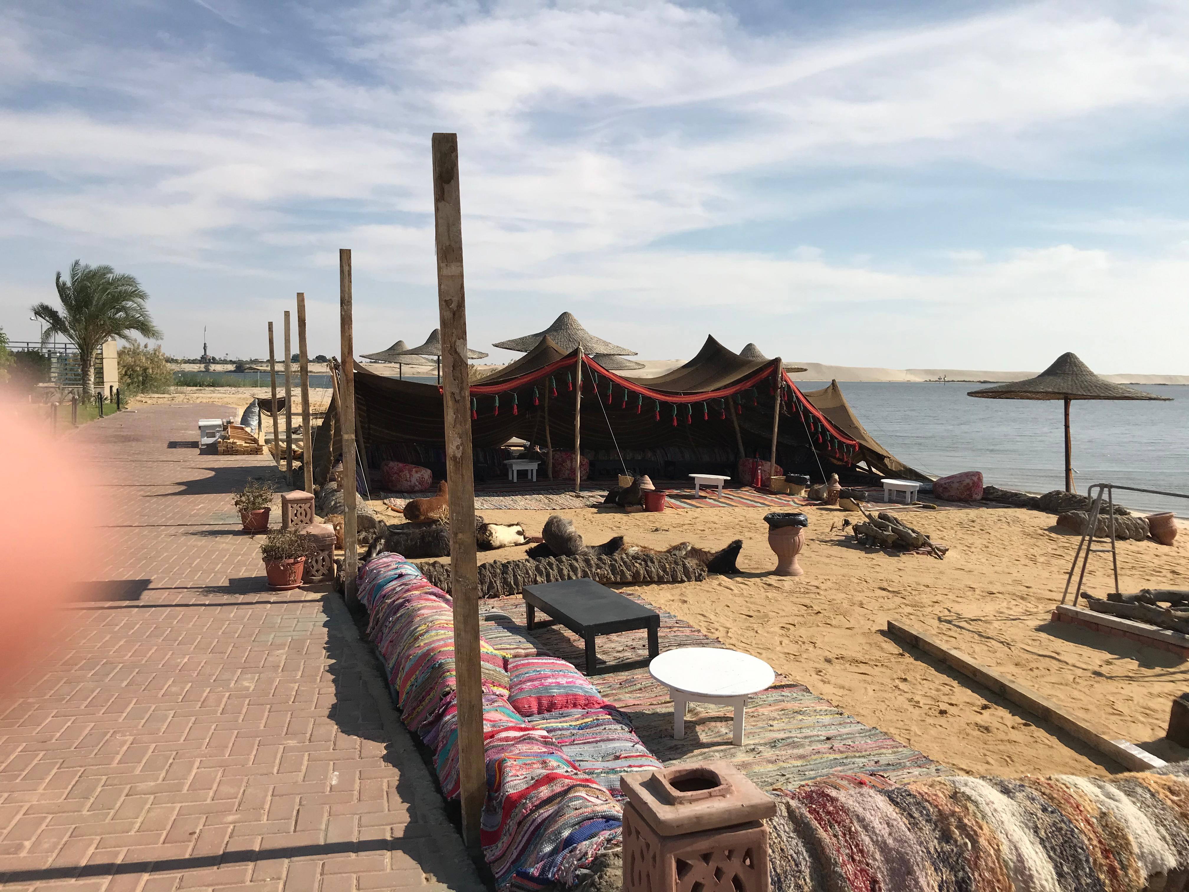 Beduin tent on the beach