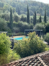 View of the pool from our room