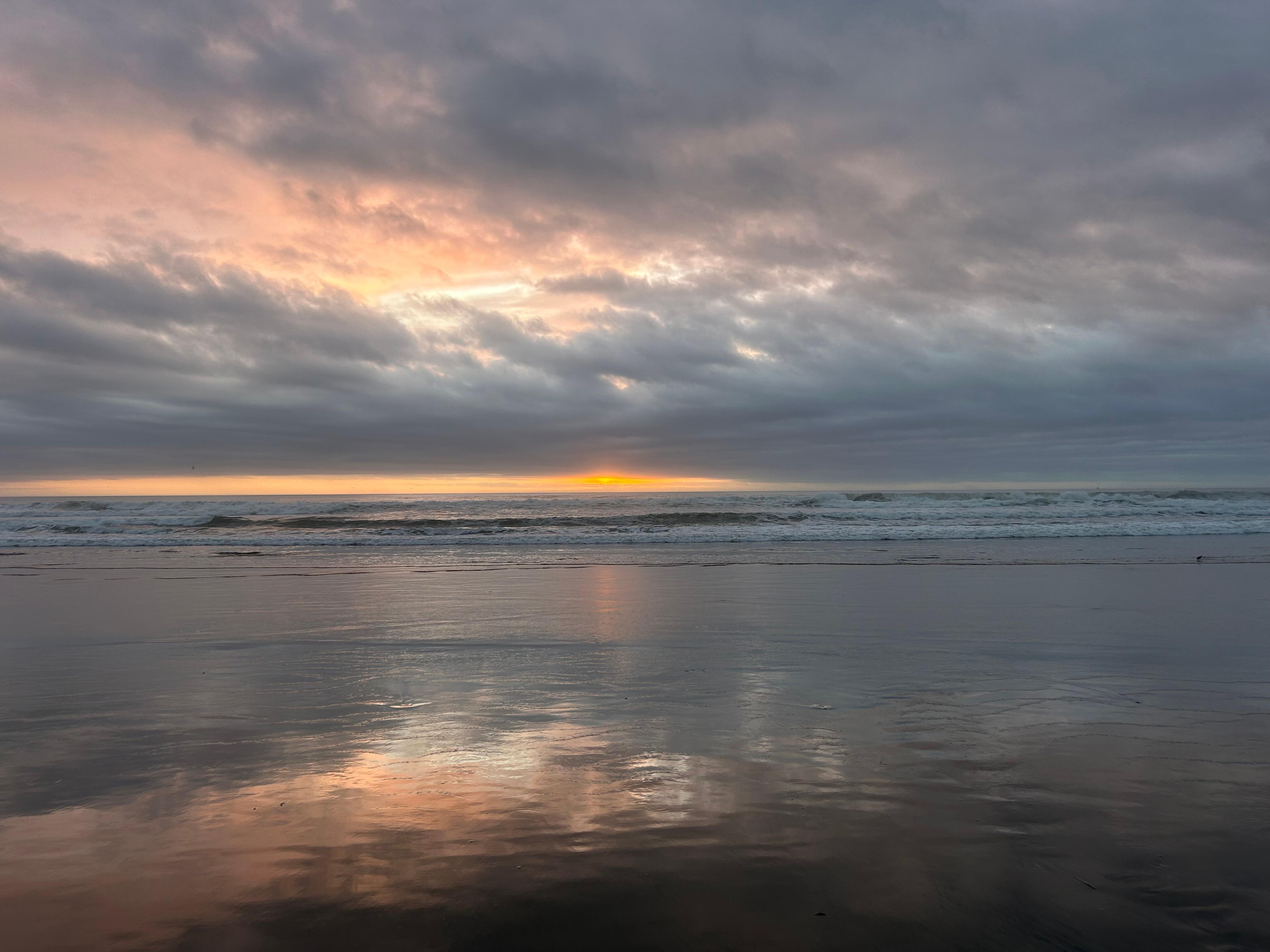 Evening beach view