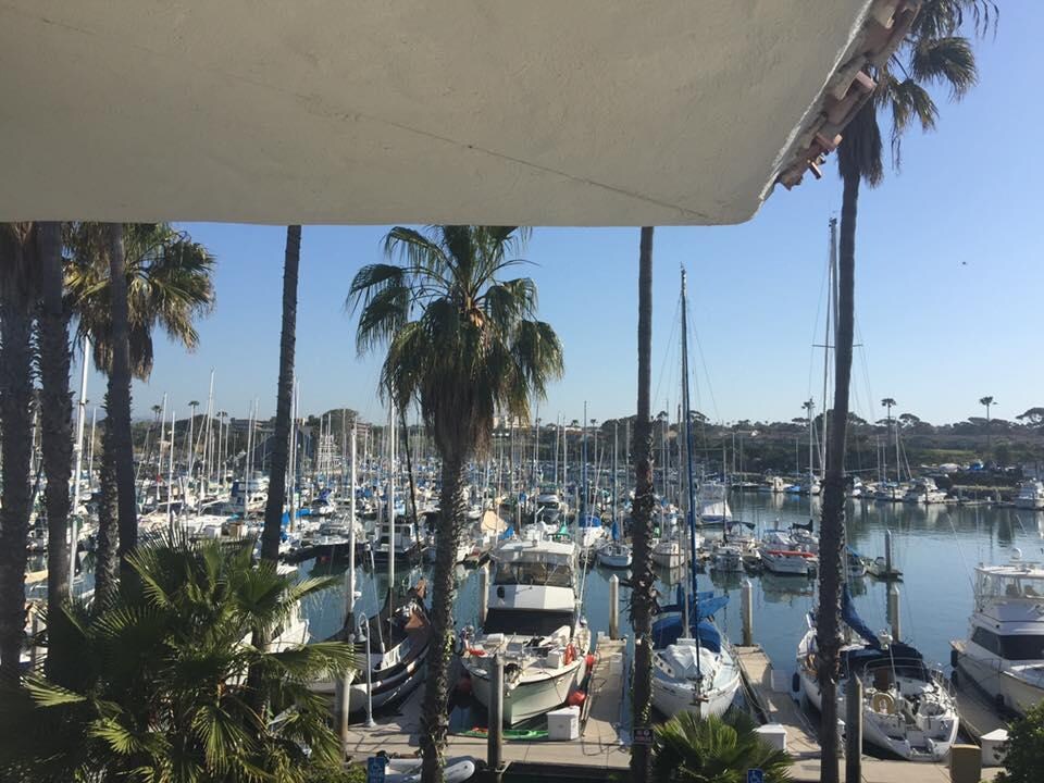 View of marina from our balcony