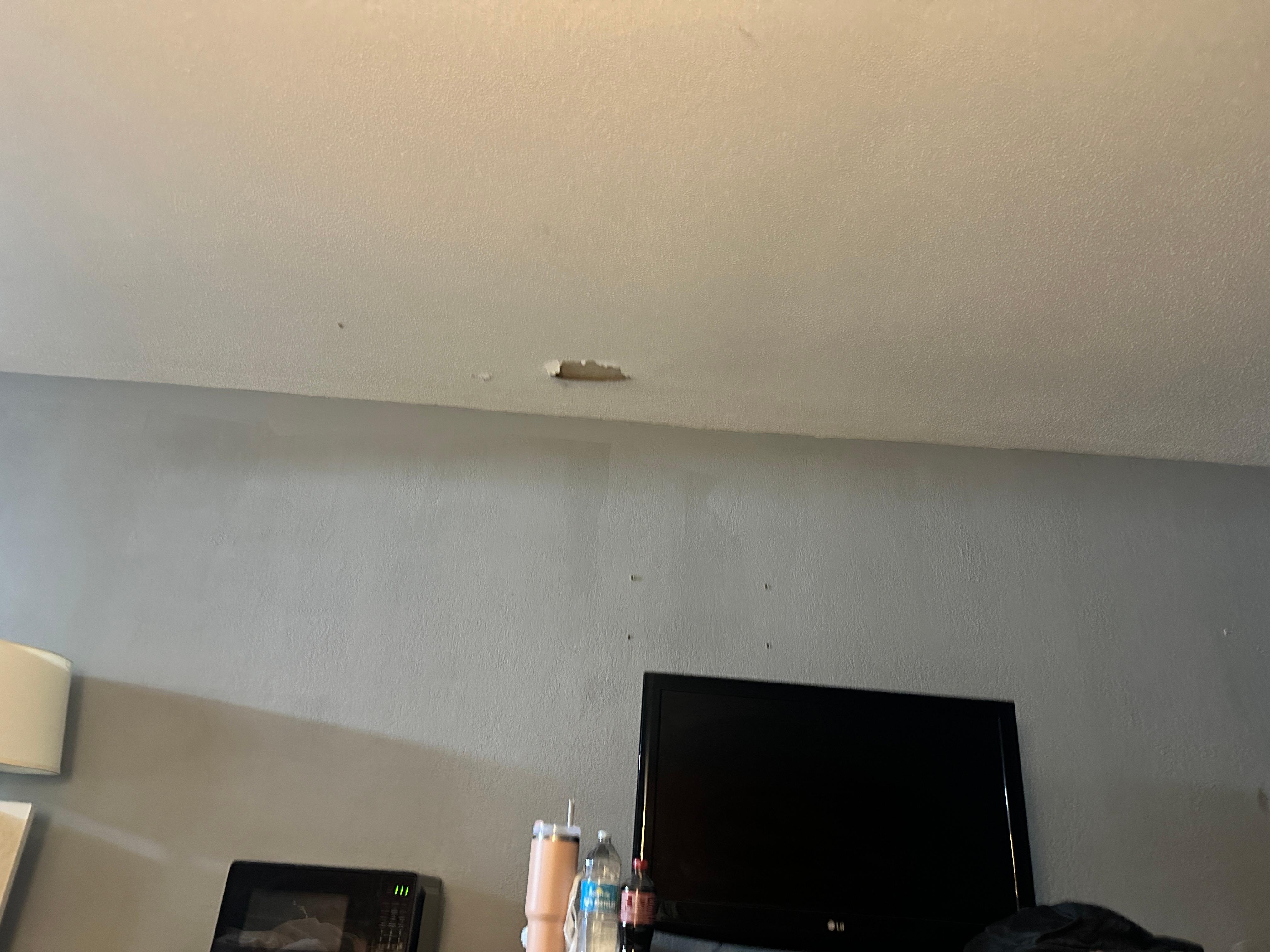 Peeling ceiling 