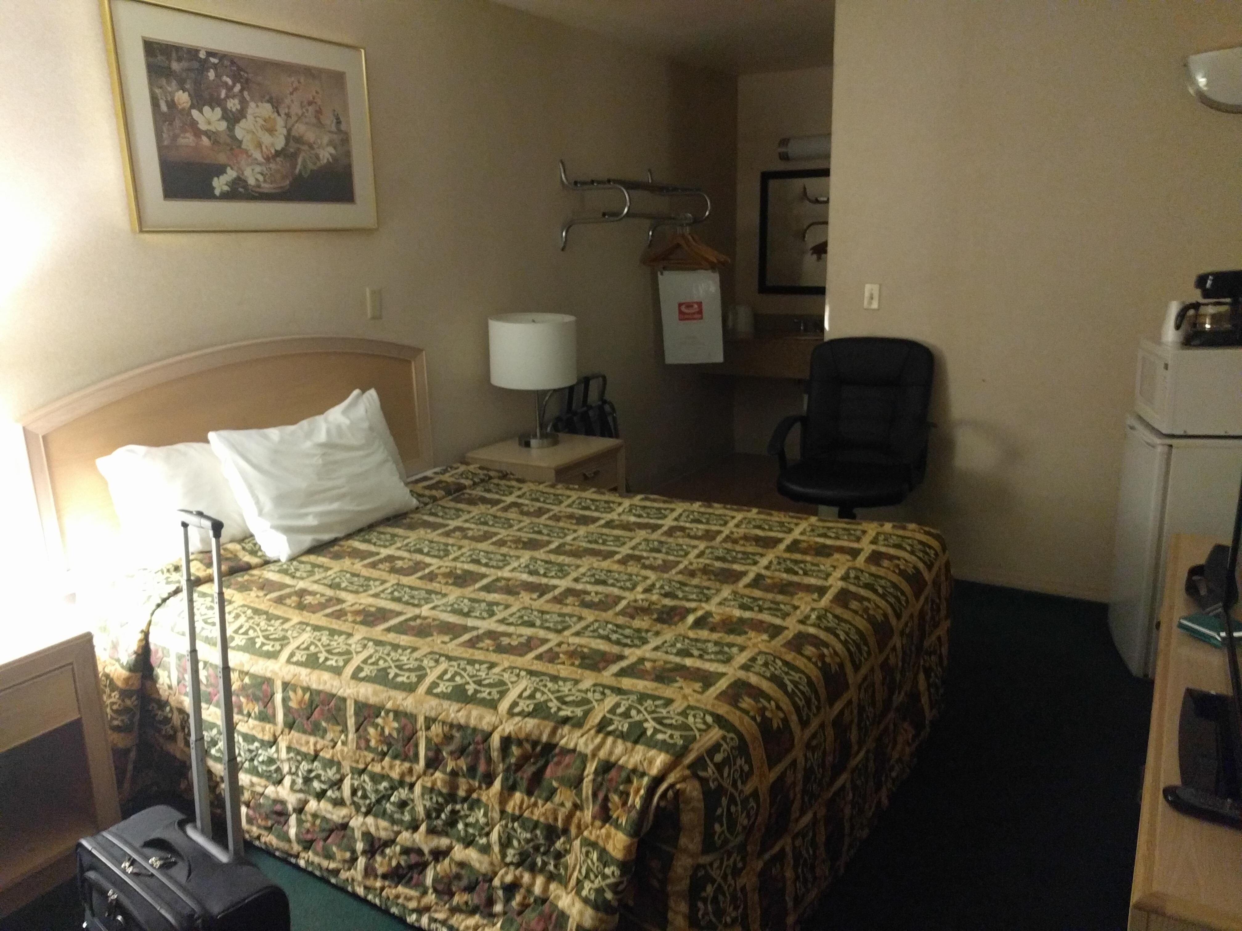Clean but not very cozy.