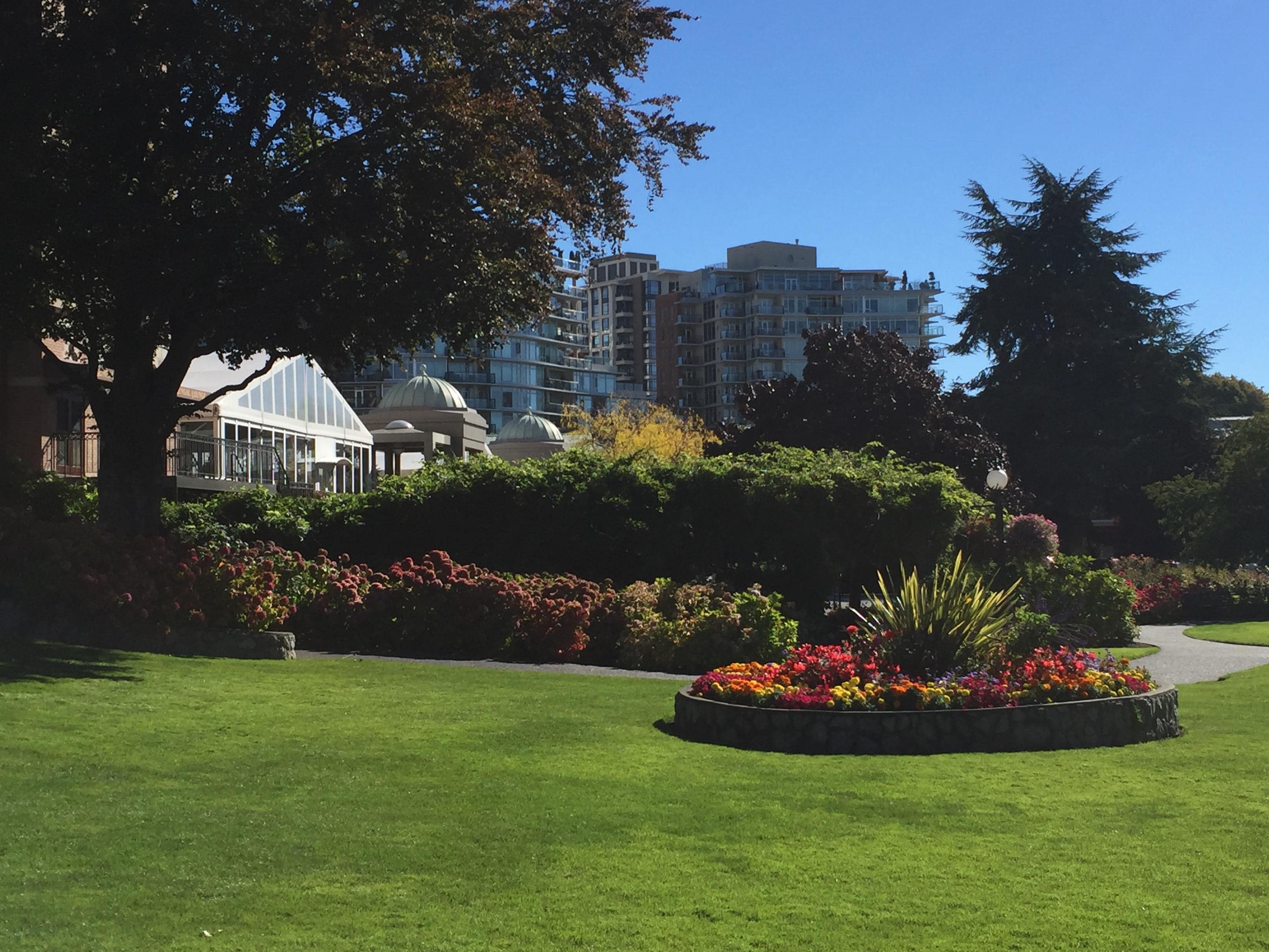 The grounds of the hotel
