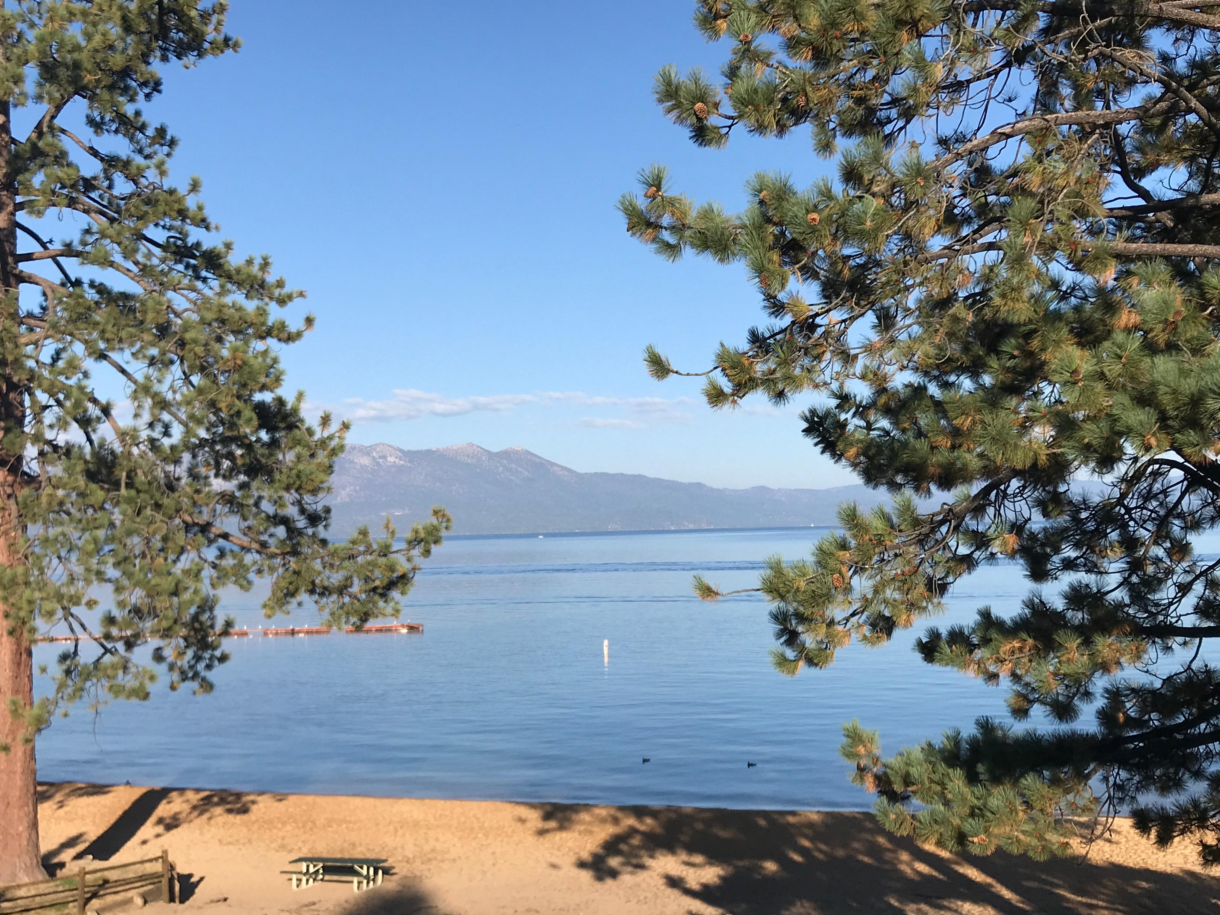 View of the lake from our 3rd floor balcony