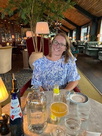 Middag i den fina restaurangen.