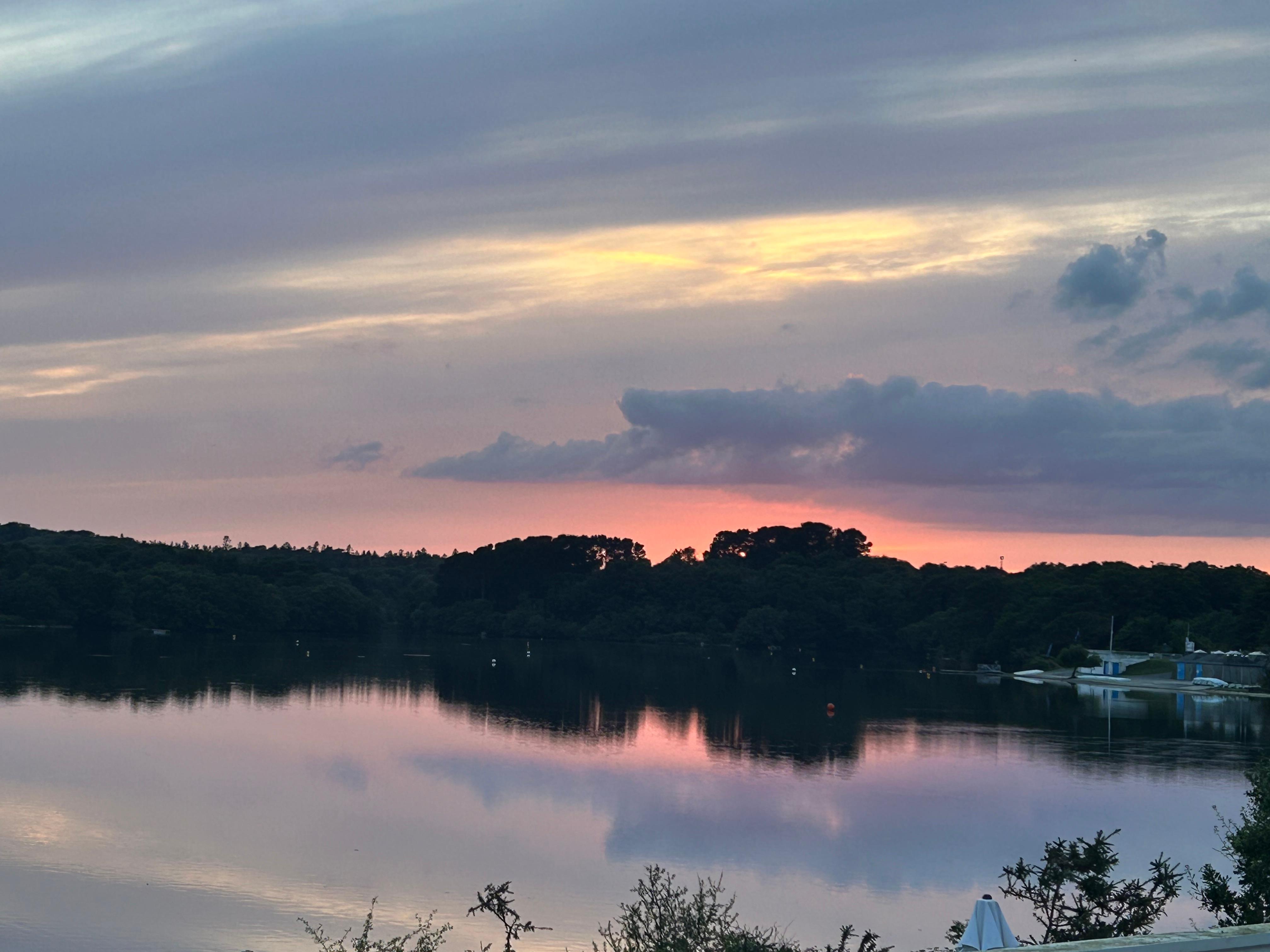 Le beau coucher du soleil 