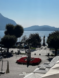 Lake Maggiore view from our apartment