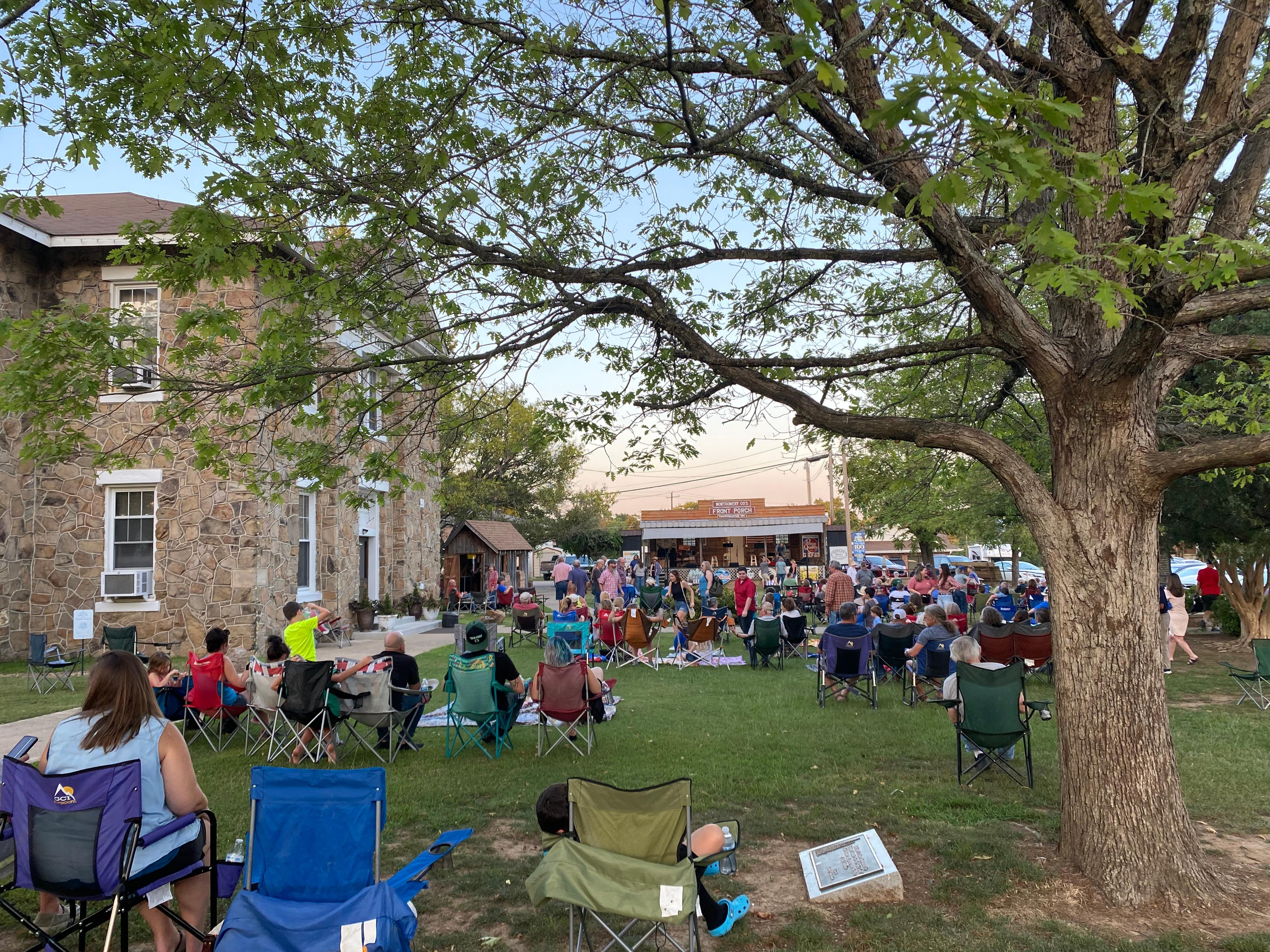 Outdoor concert just around the corner.