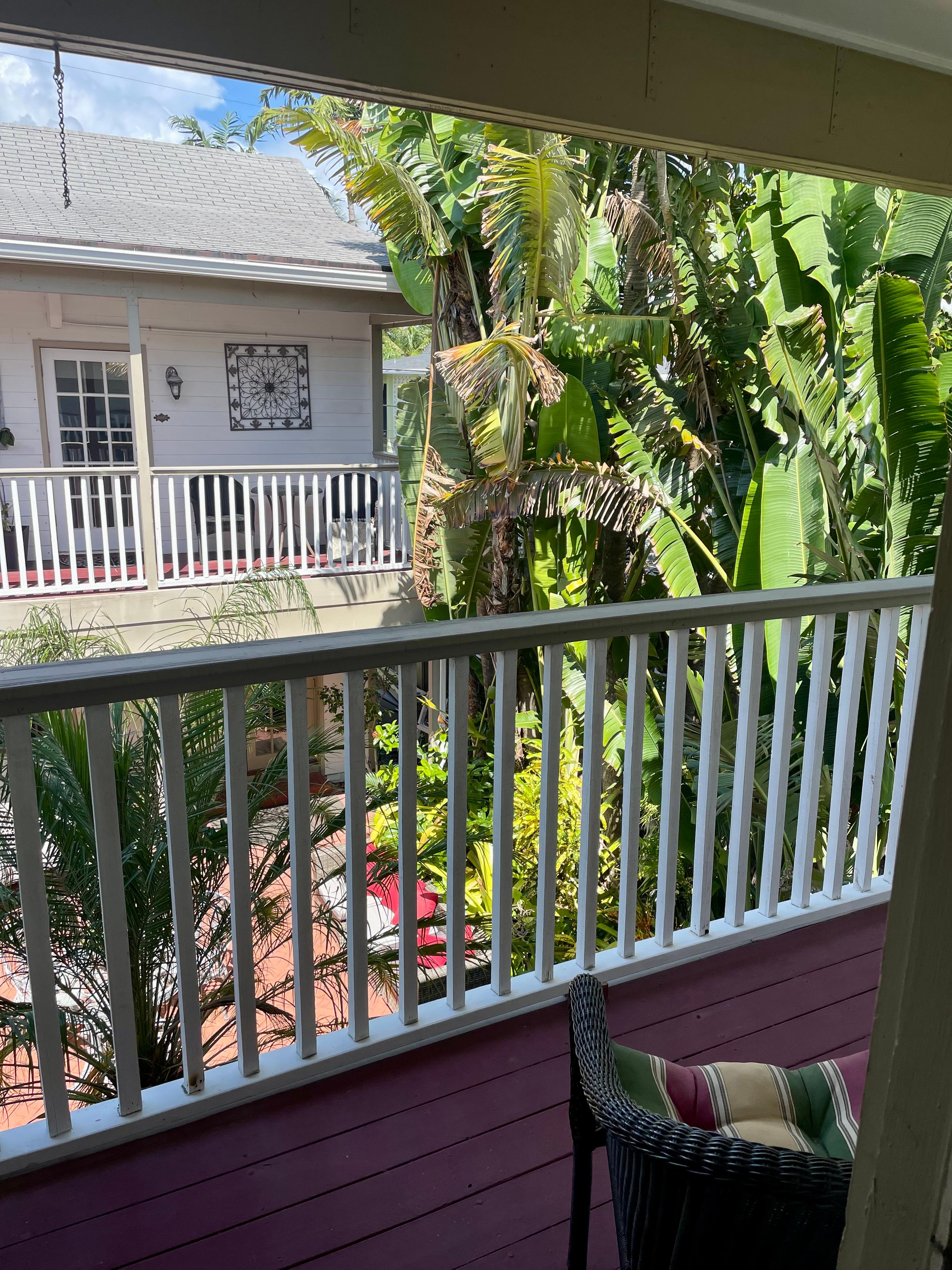 The view from the bedroom. We had our own balcony. 