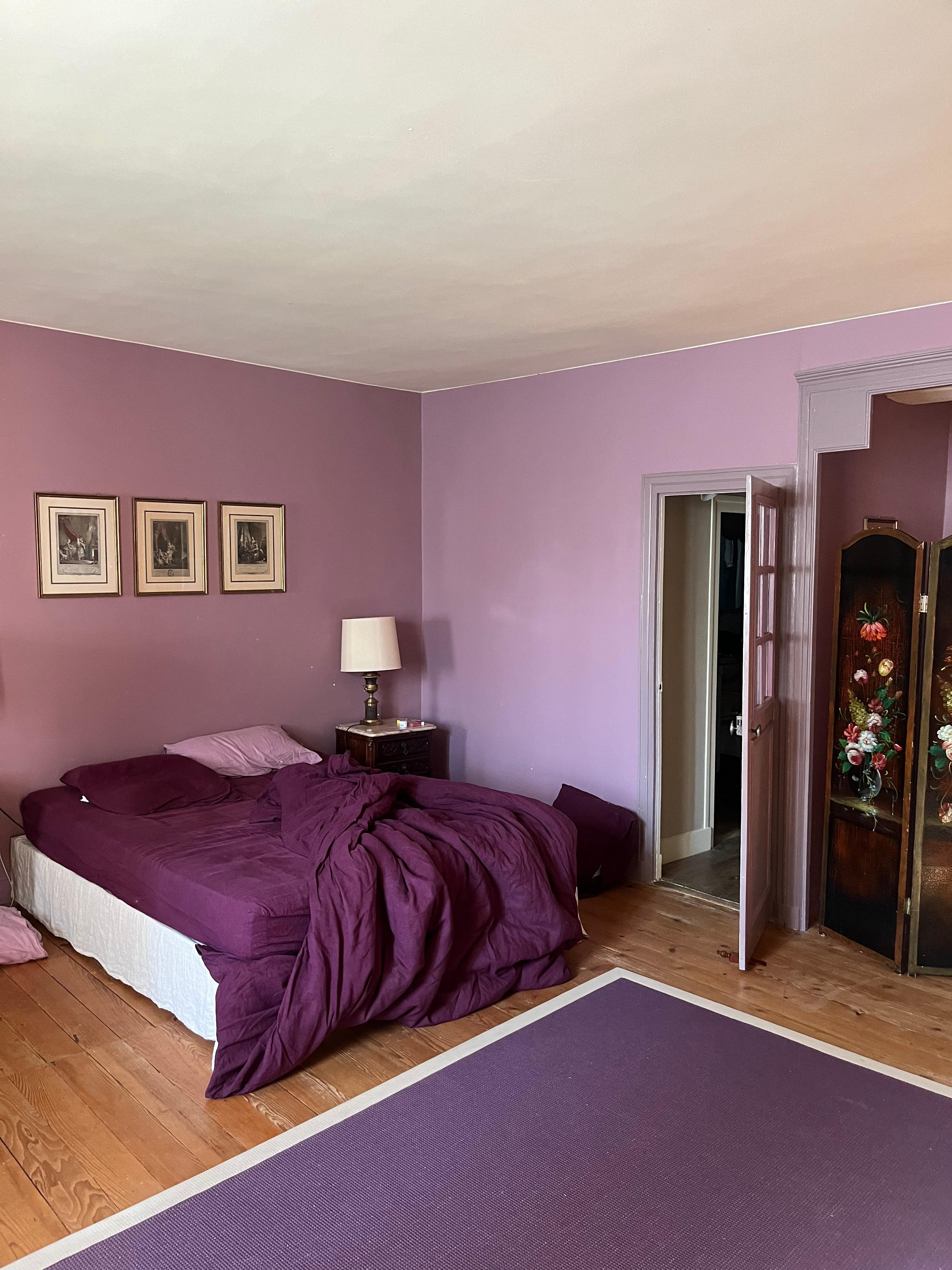 Our HUGE & lovely “Chambre violette”