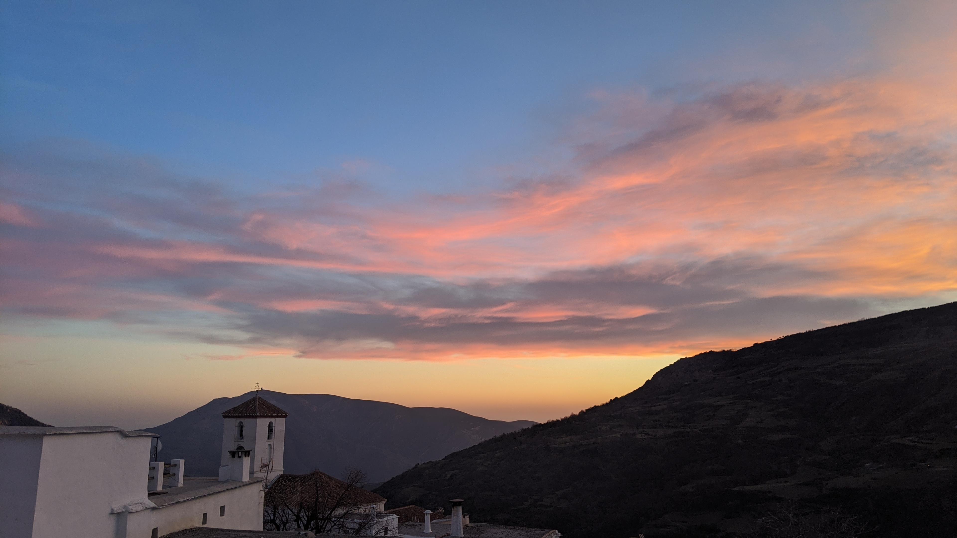 Sunset from the terrace