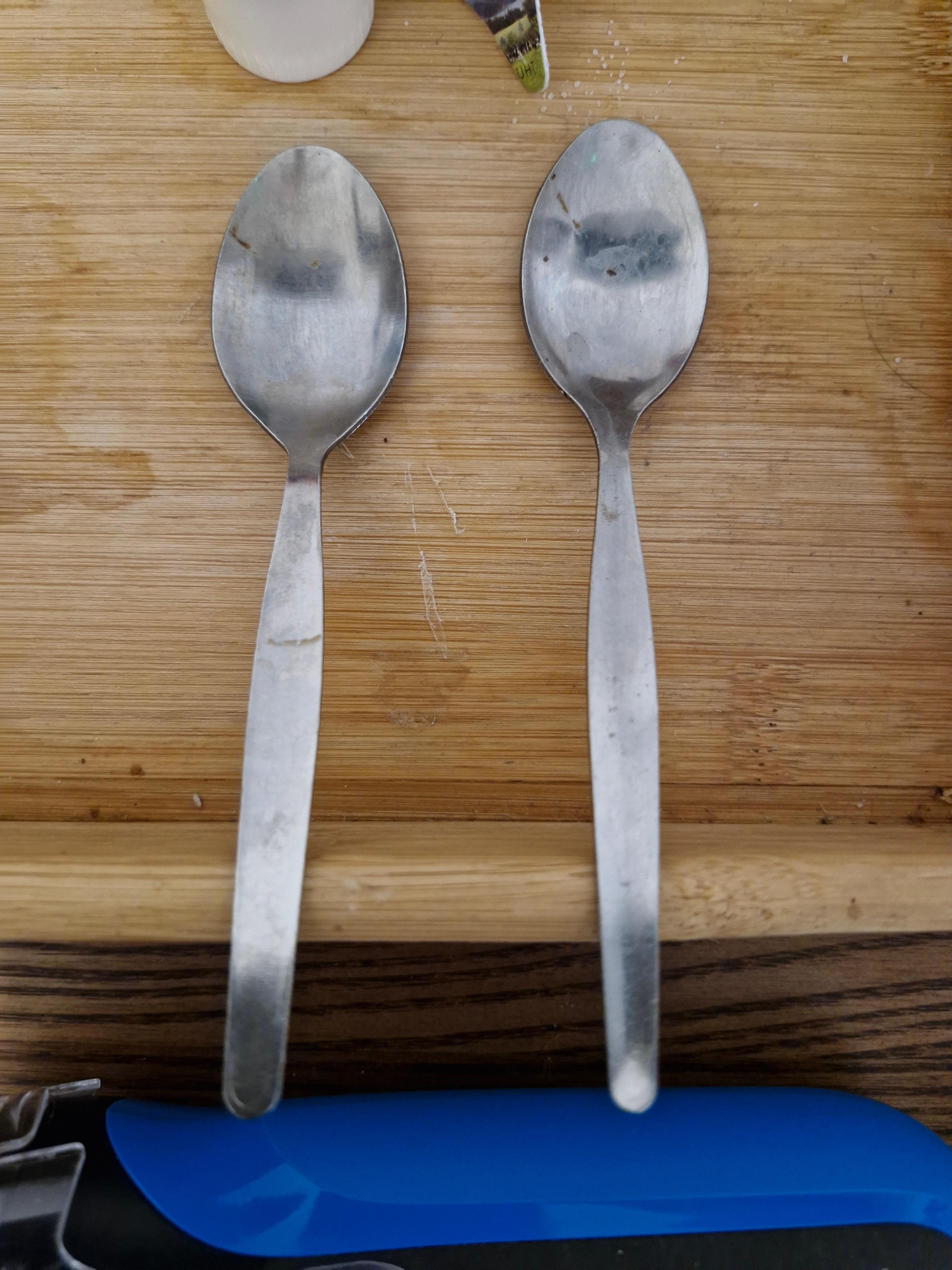 Spoons were not clean