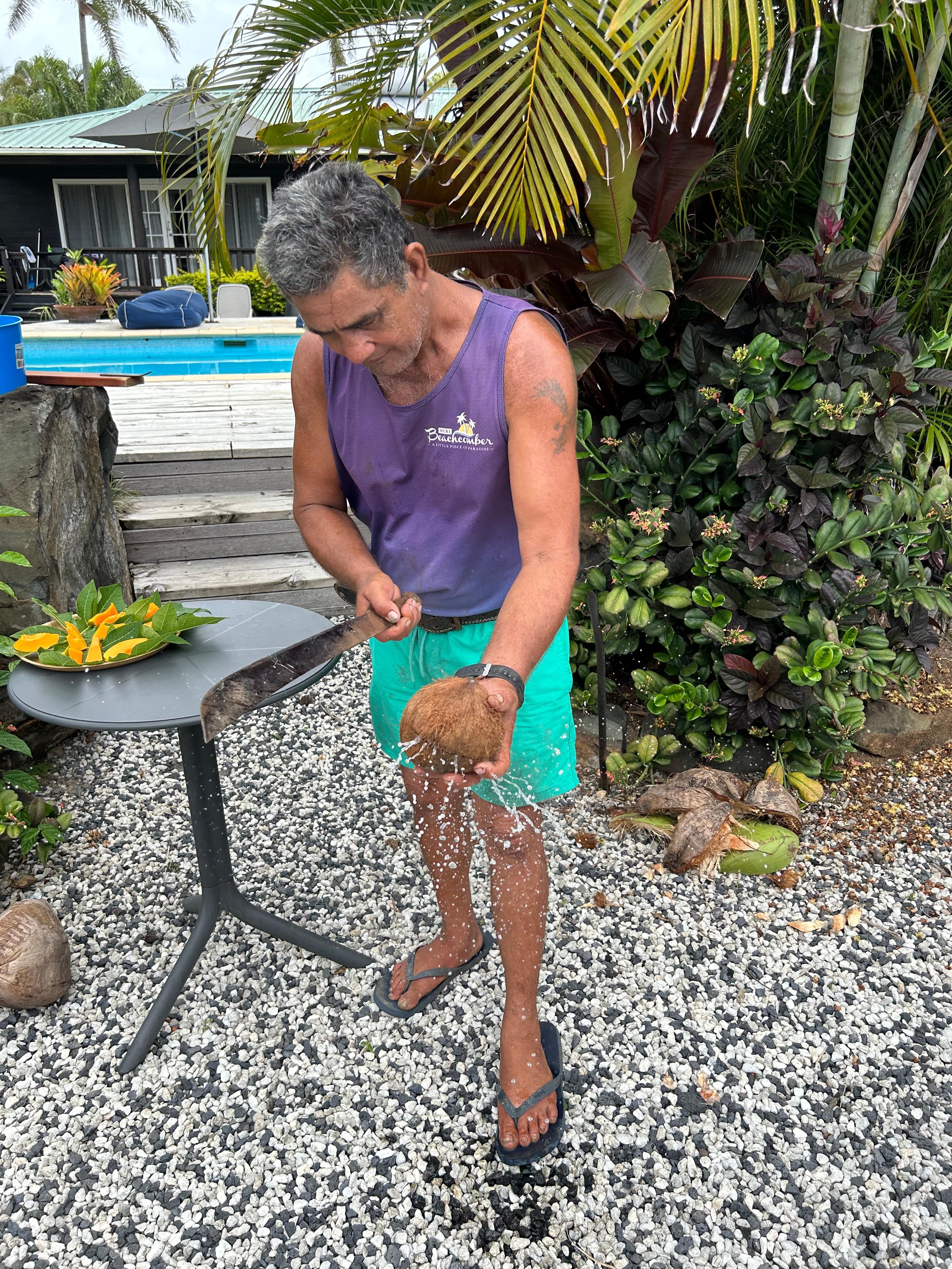 Coconut demonstration