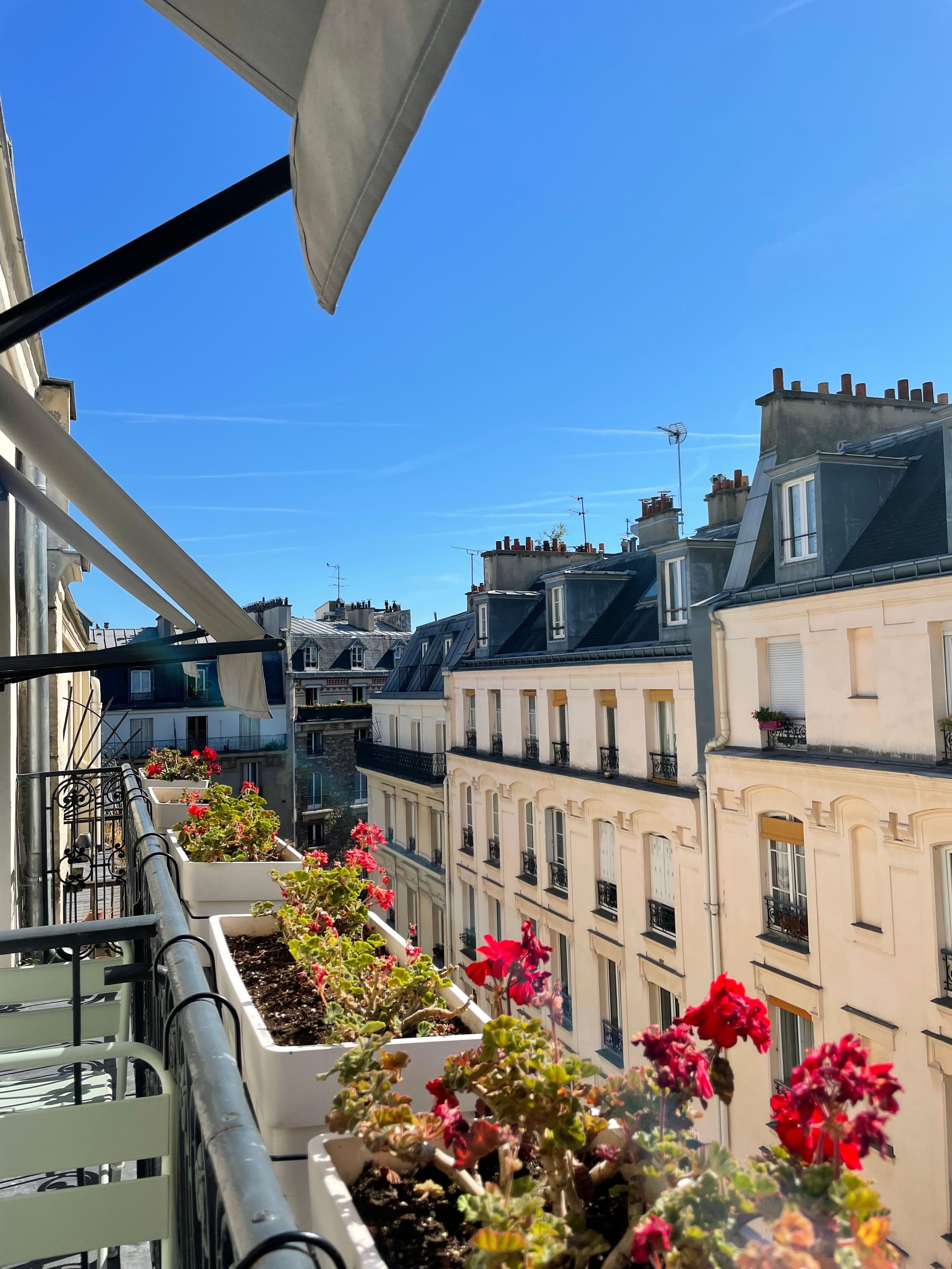 Udsigt fra vores lille balkon