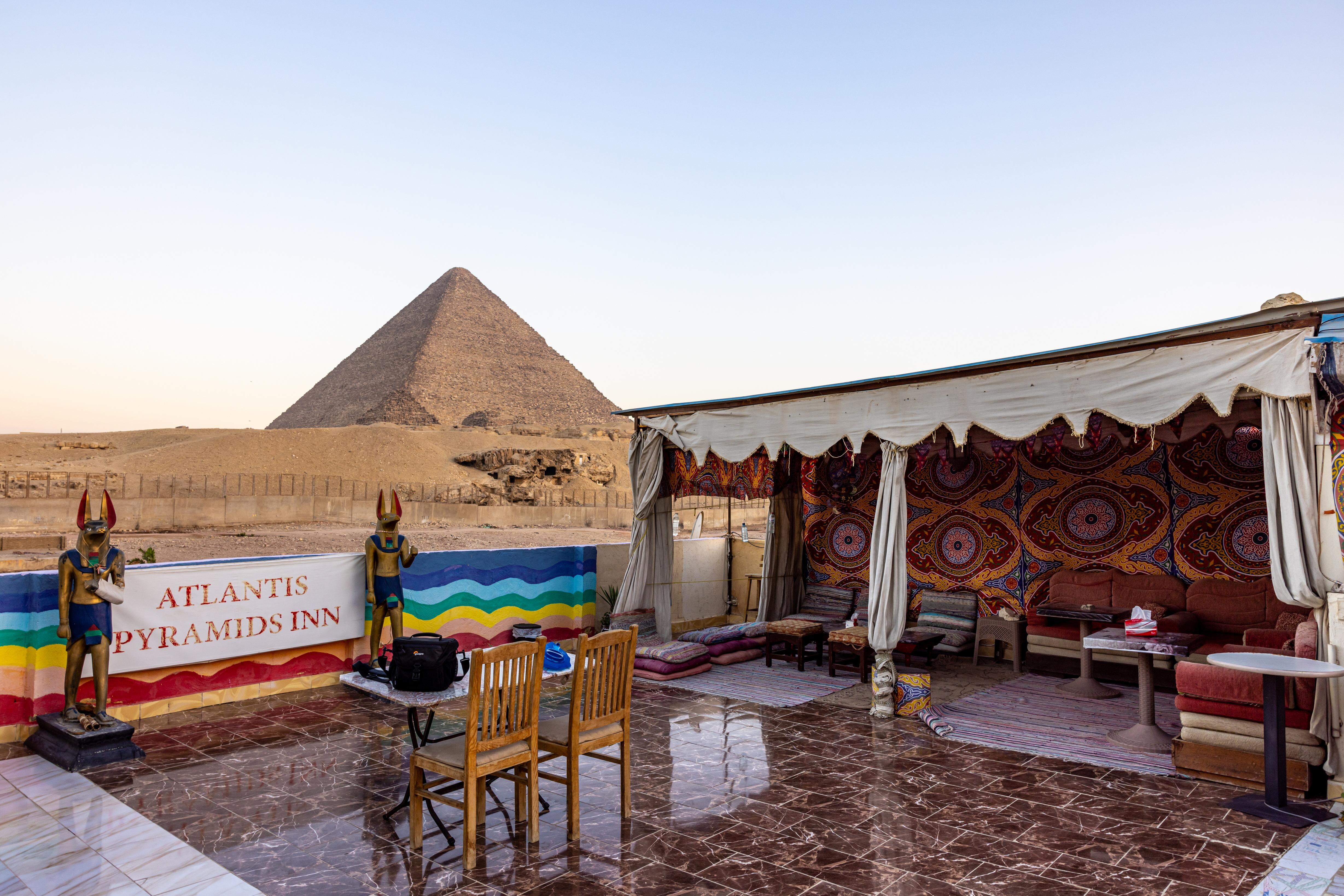 Atlantis Pyramids Inn view