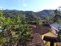Vista da varanda do chalé