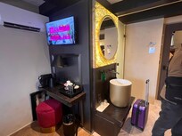 Vanity desk/coffee maker and basin