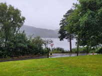 View from the front of the garden suites towards Loch Awe