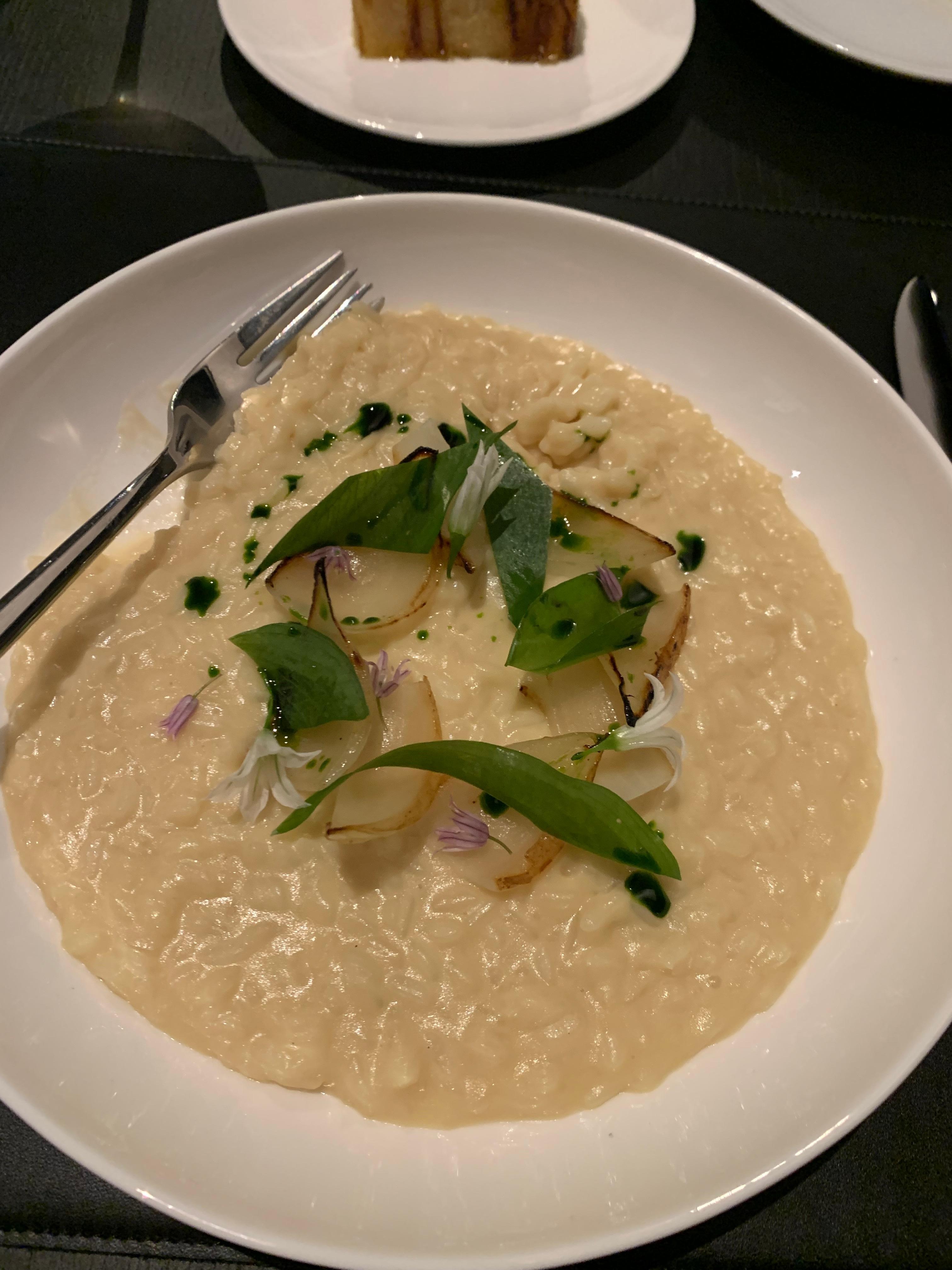 Delicious onion risotto 