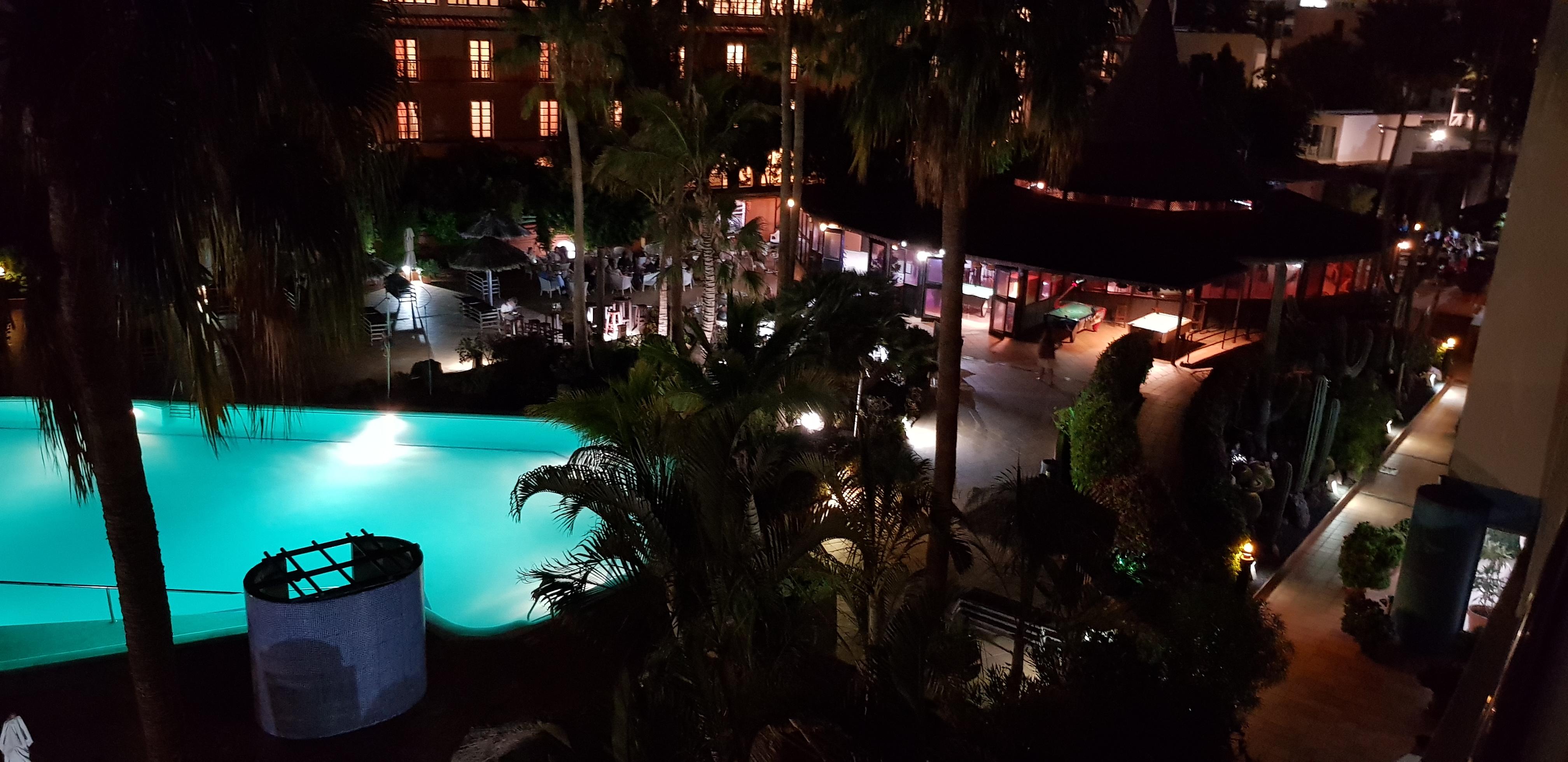 Pool at night
