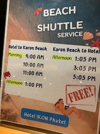 Beach shuttle schedule
