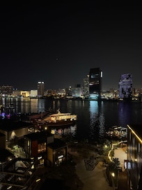 Rooftop Creek View at Night