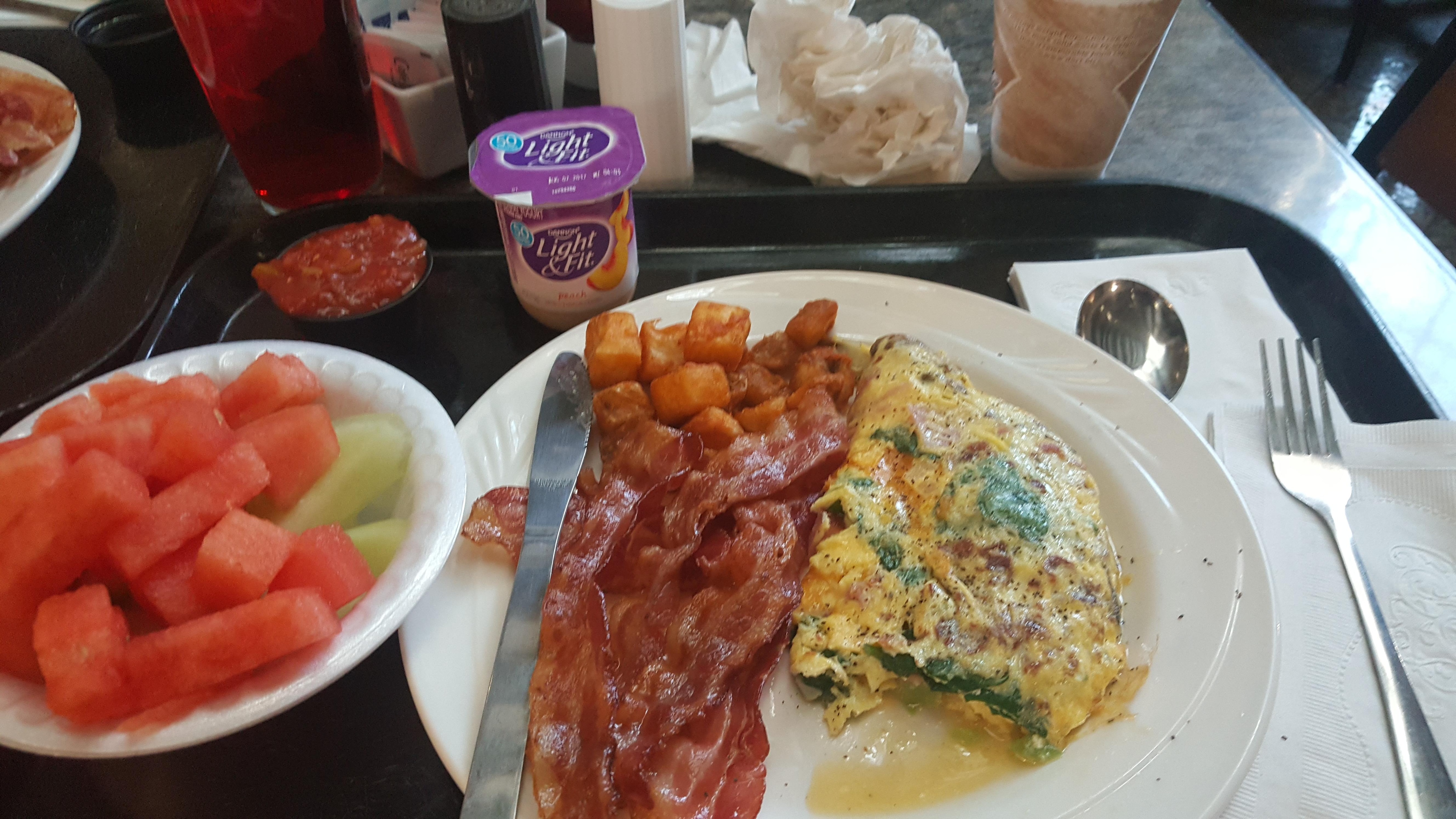 Hot breakfast