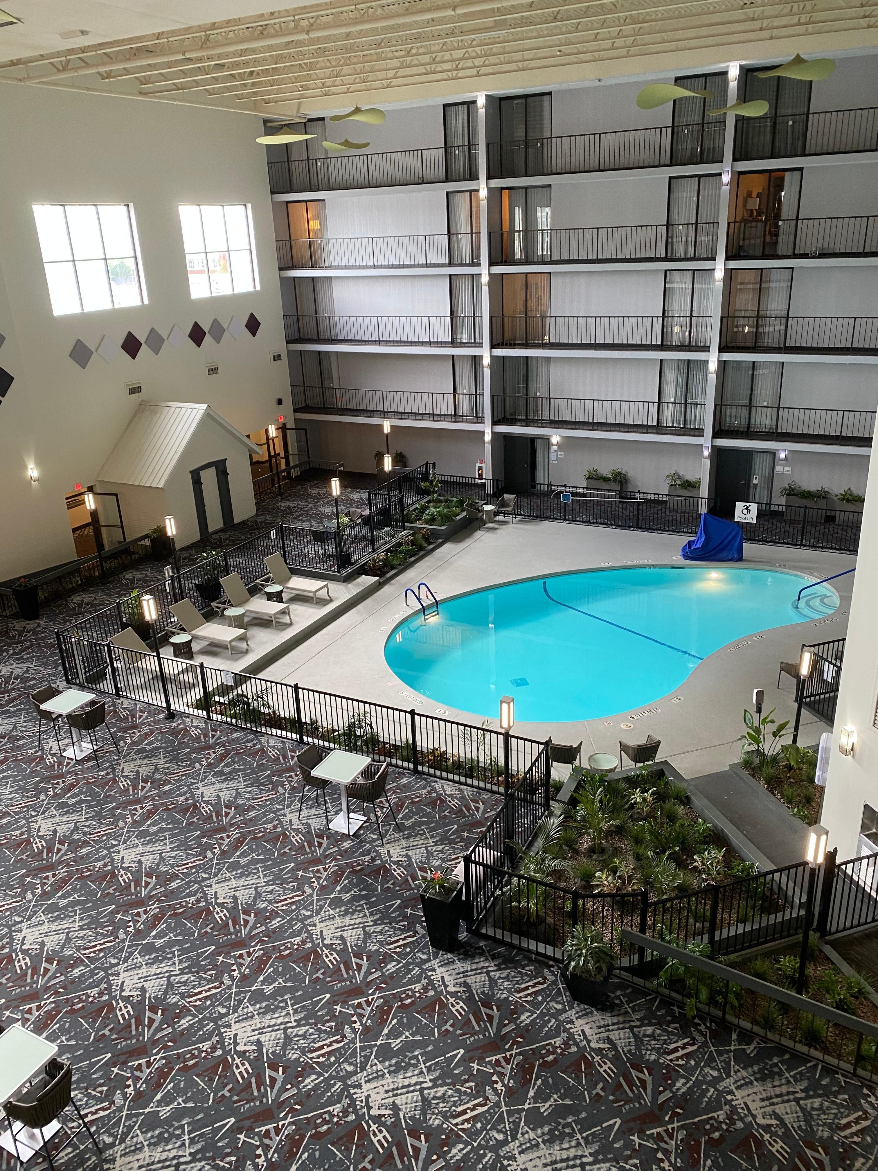 Clean, quiet pool area- inside!