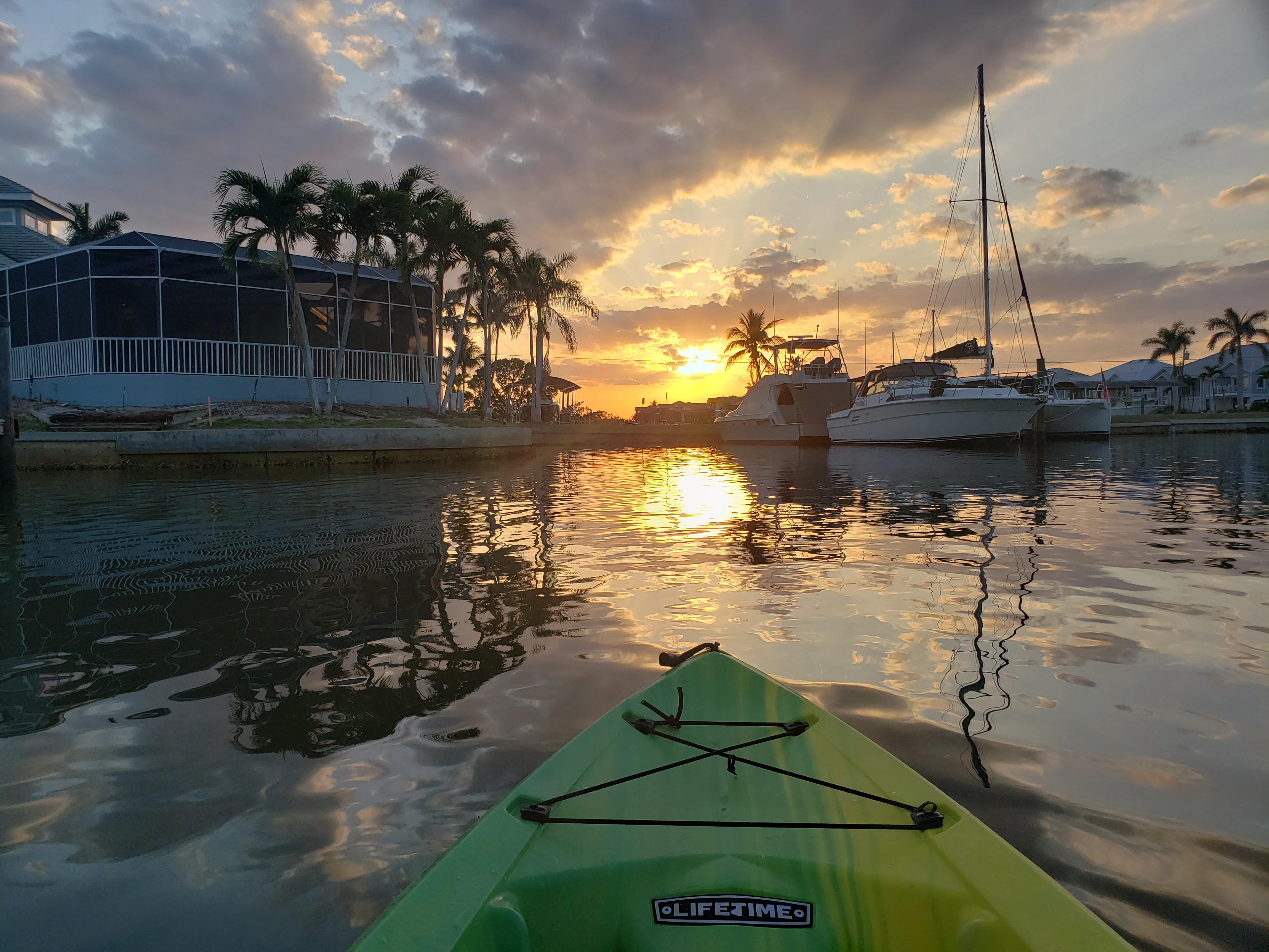 Sunset kayak