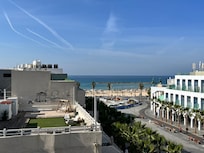 The view from the hotel sun deck