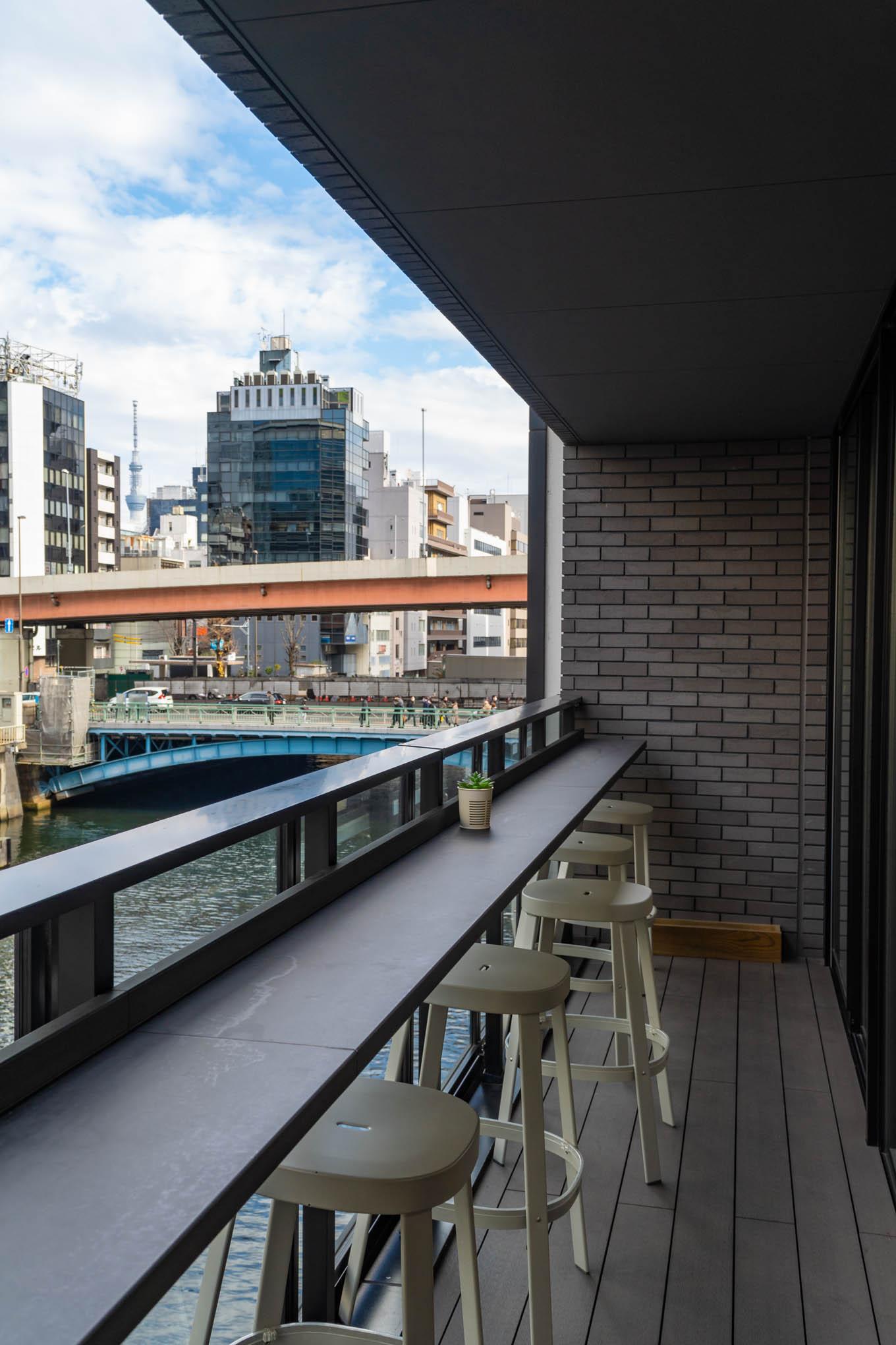 Balcony behind main lobby