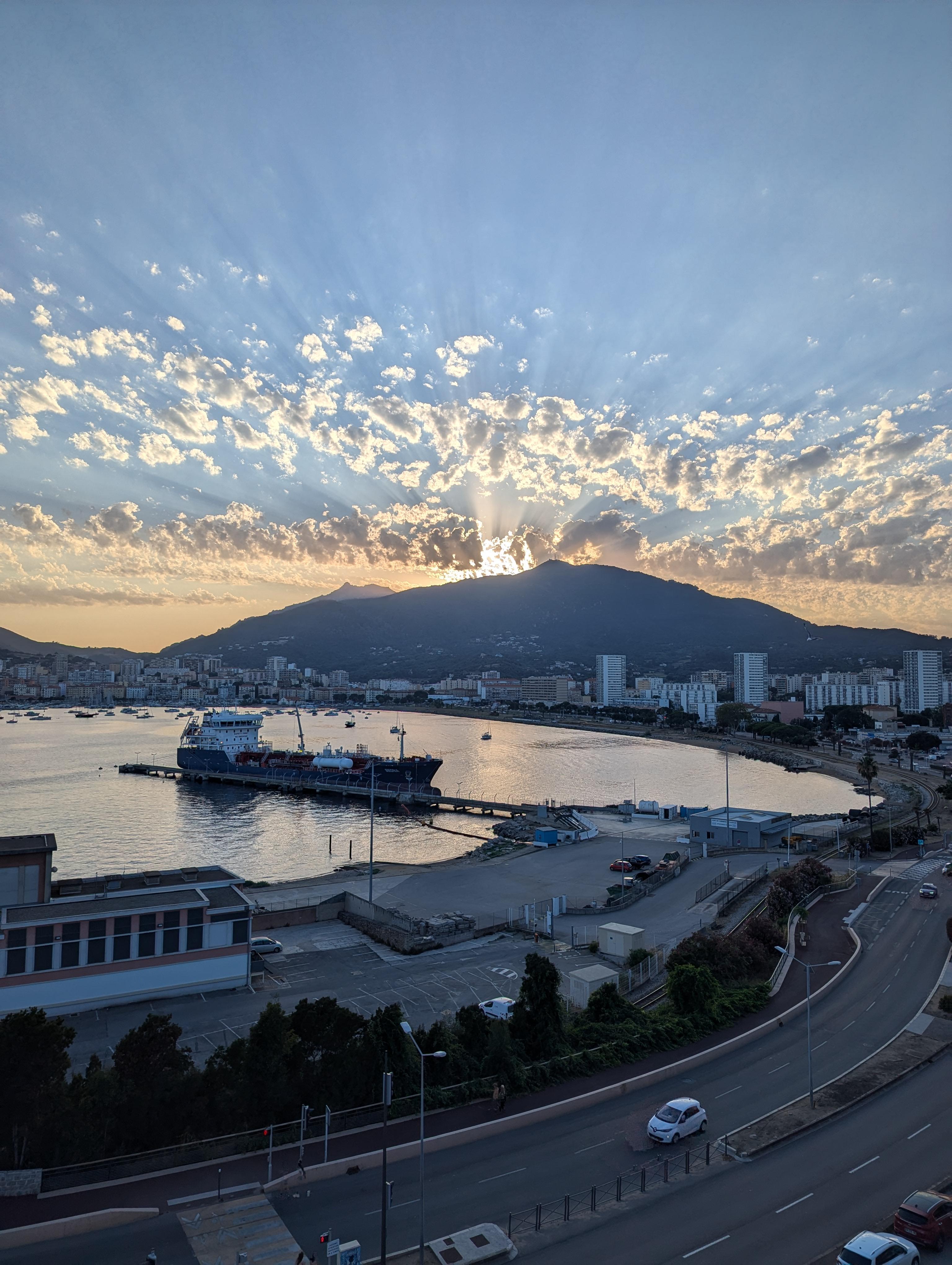 Fin de journée sur Ajaccio 