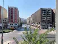 View of street from room 103.