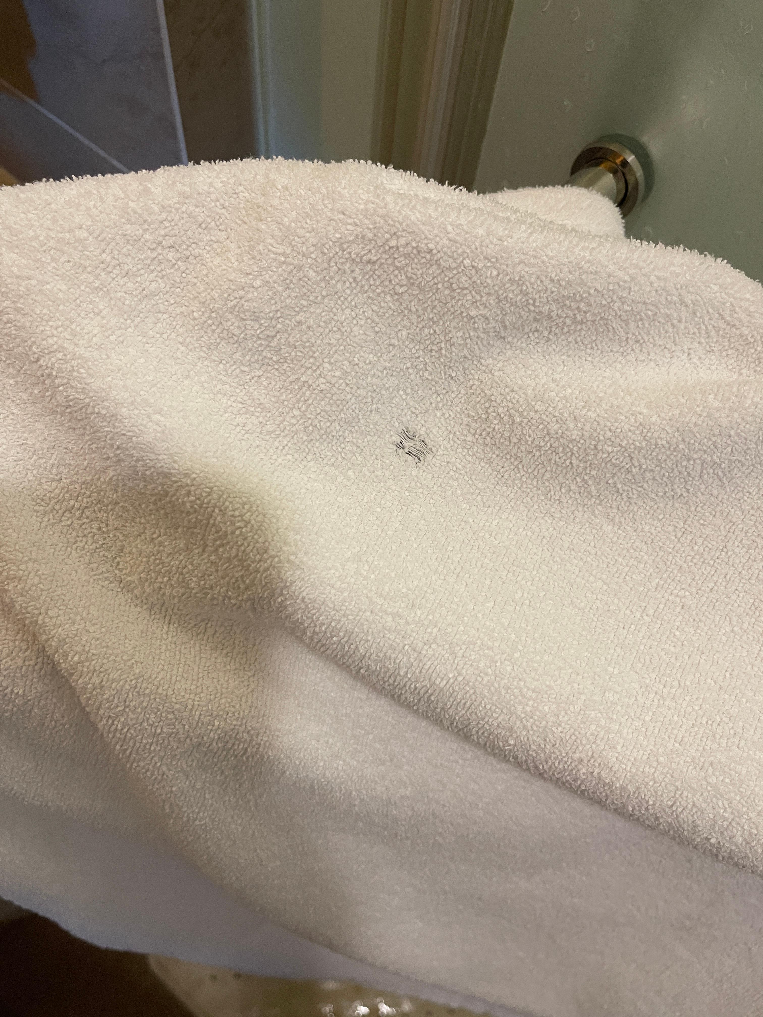 Holes in towels