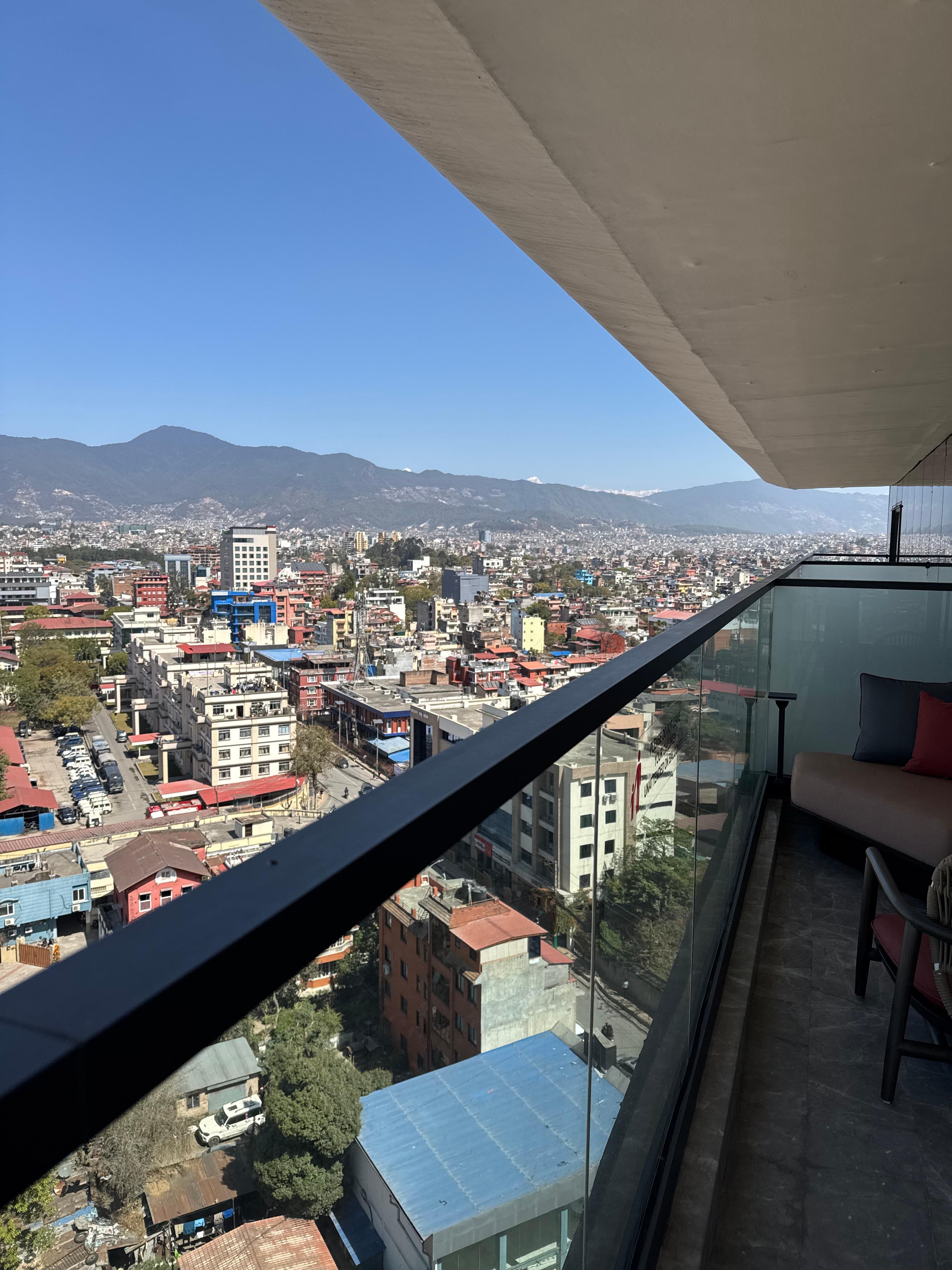 Balcony view can see Mt Everest peak