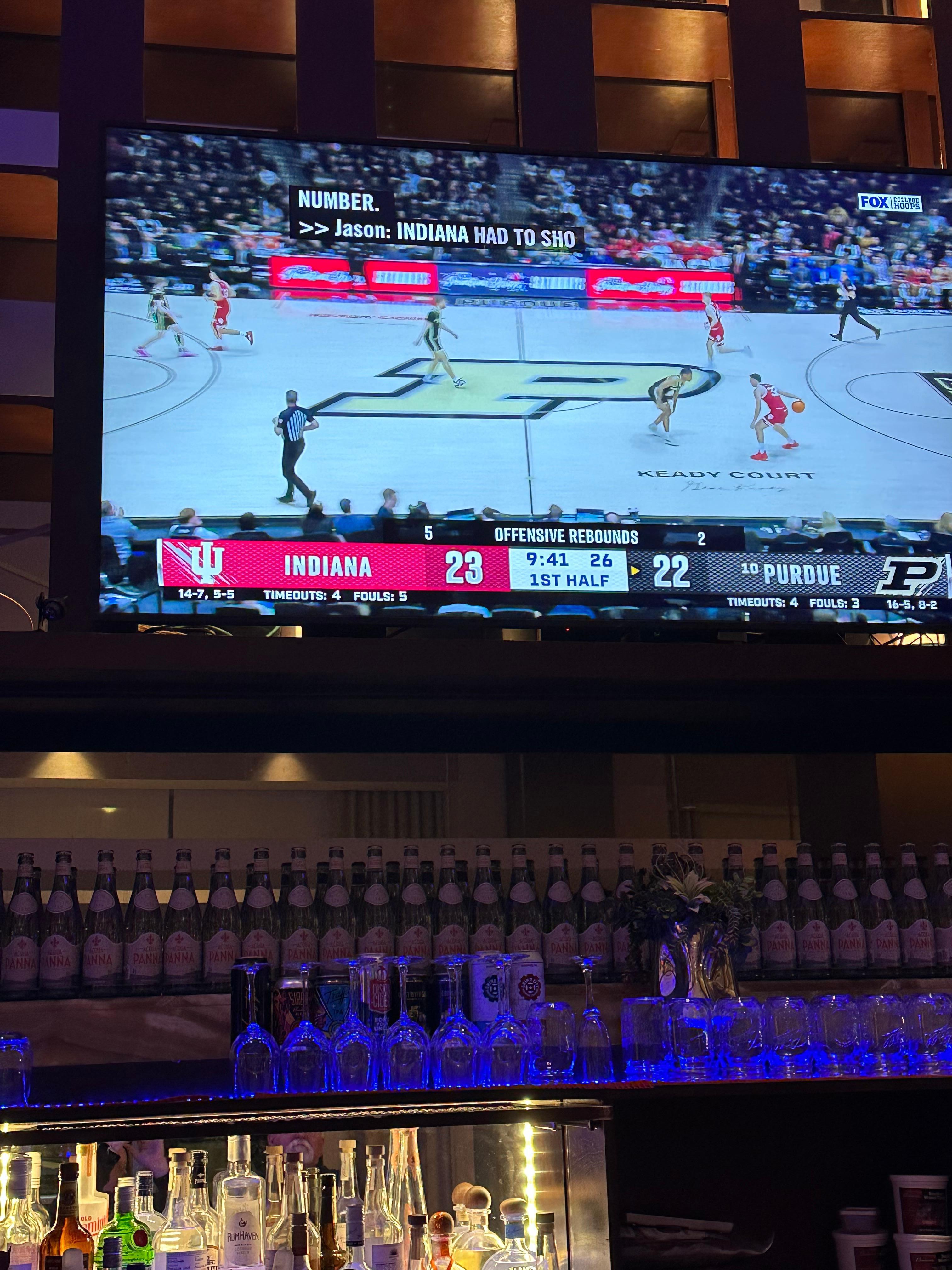 Watched the game from the Blue Guitar Bar