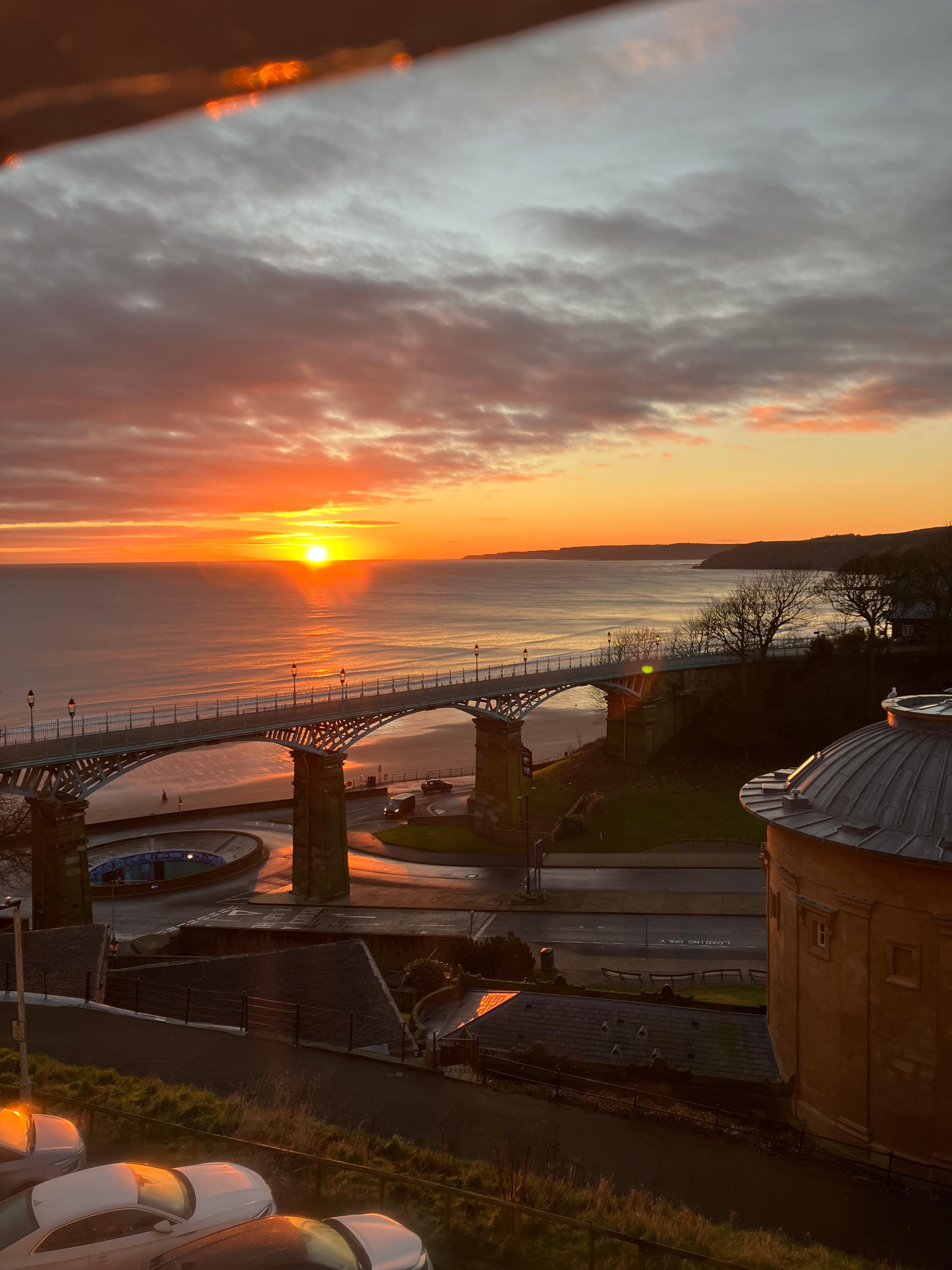 View from room 206 window, Scarborough sunrise.👍