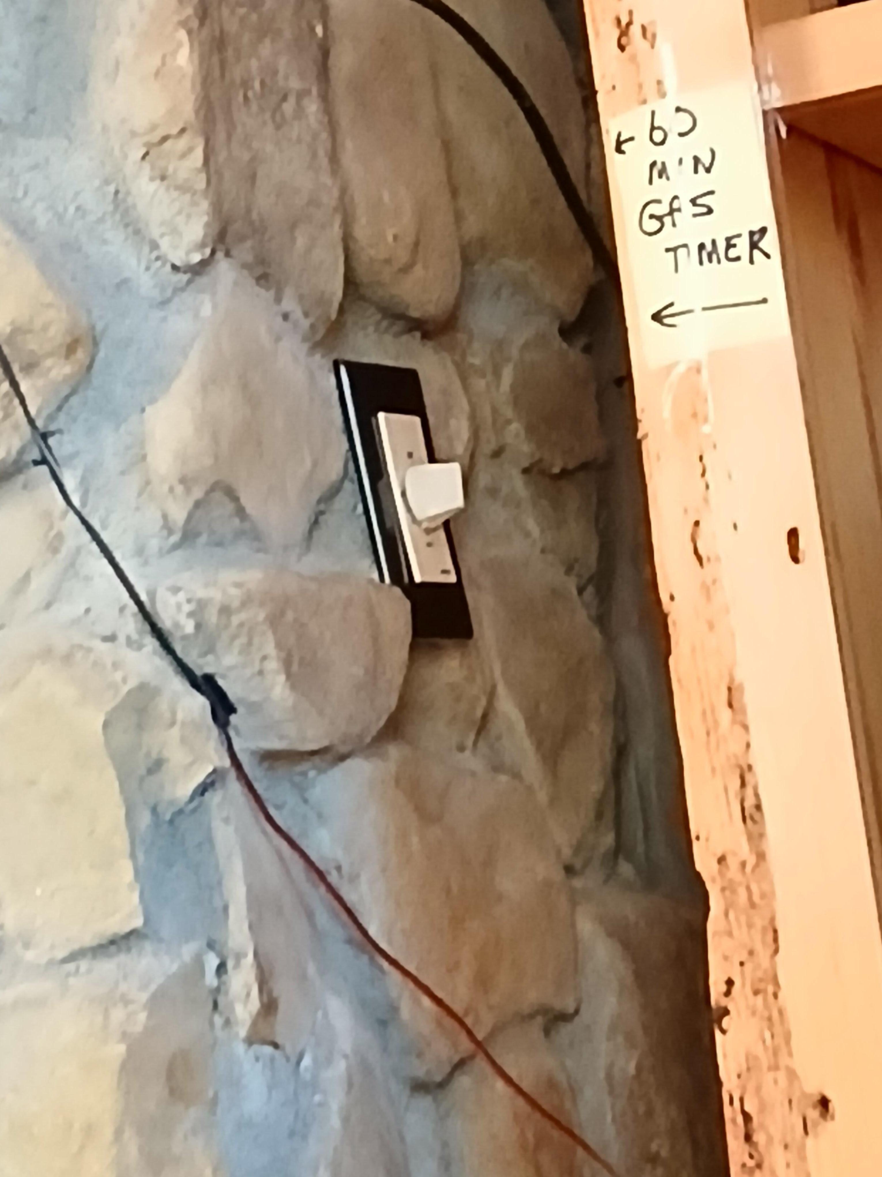 Fireplace timer that didn't work