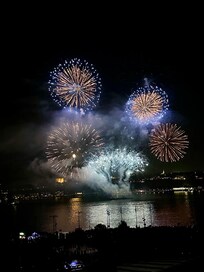 Fireworks display rom terrace