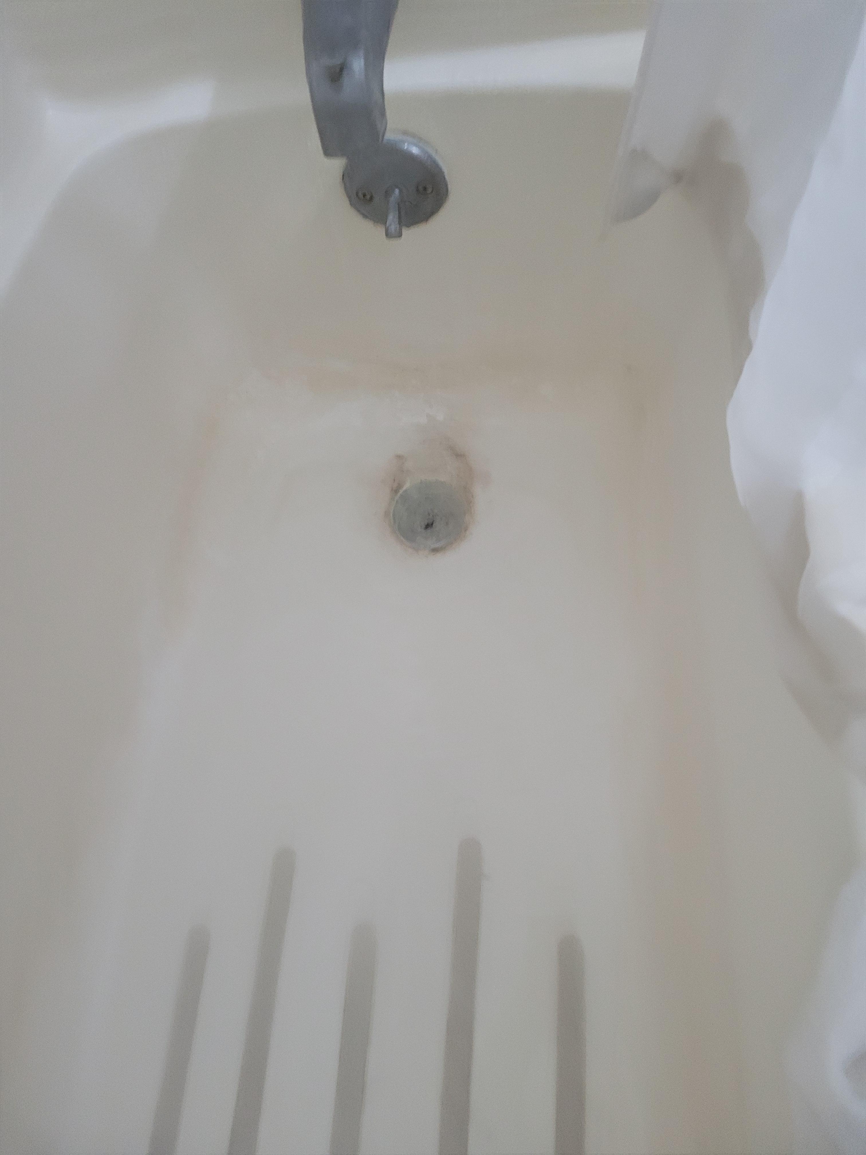 The tub was gross