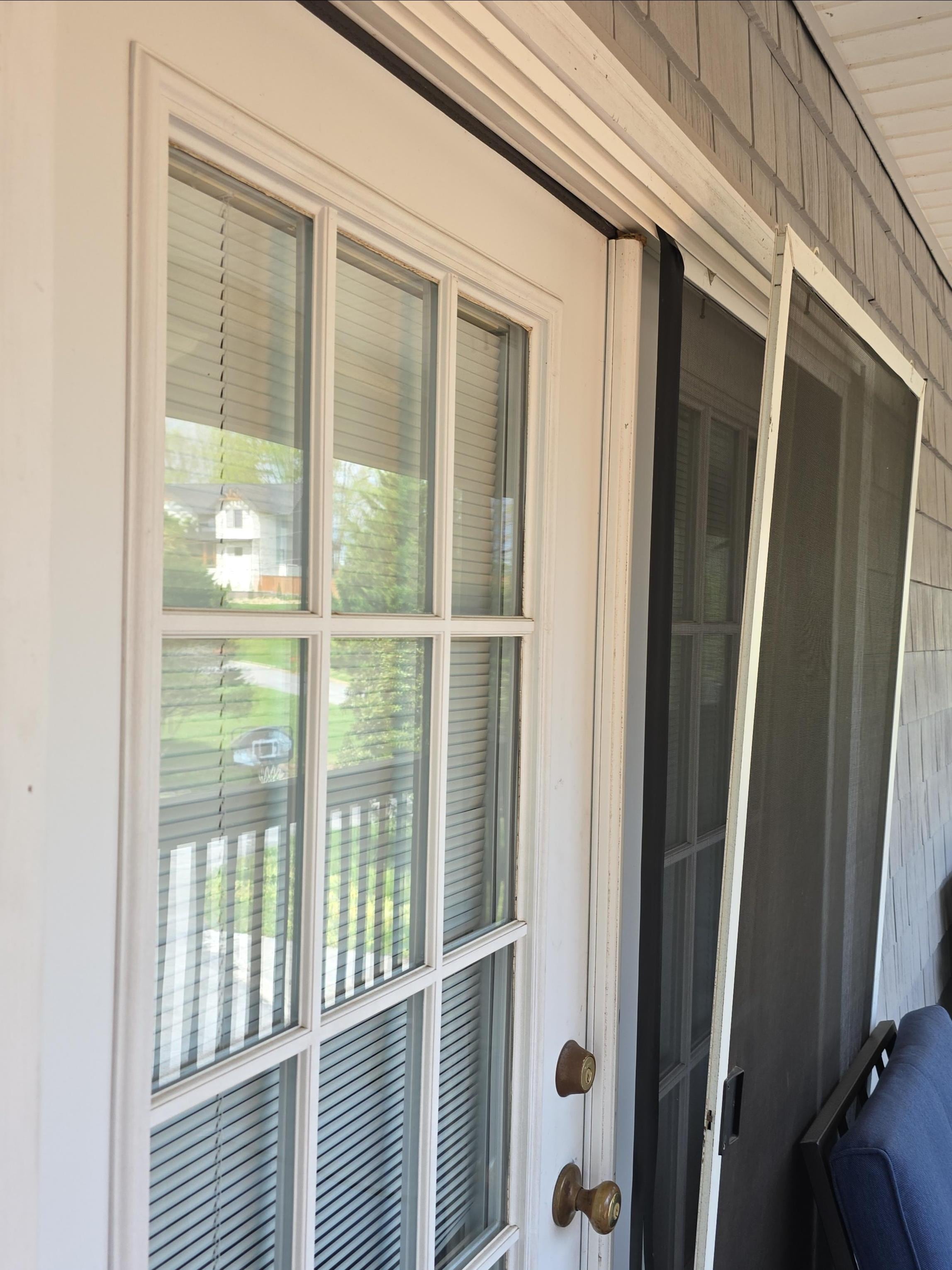 Screens falling off of the house