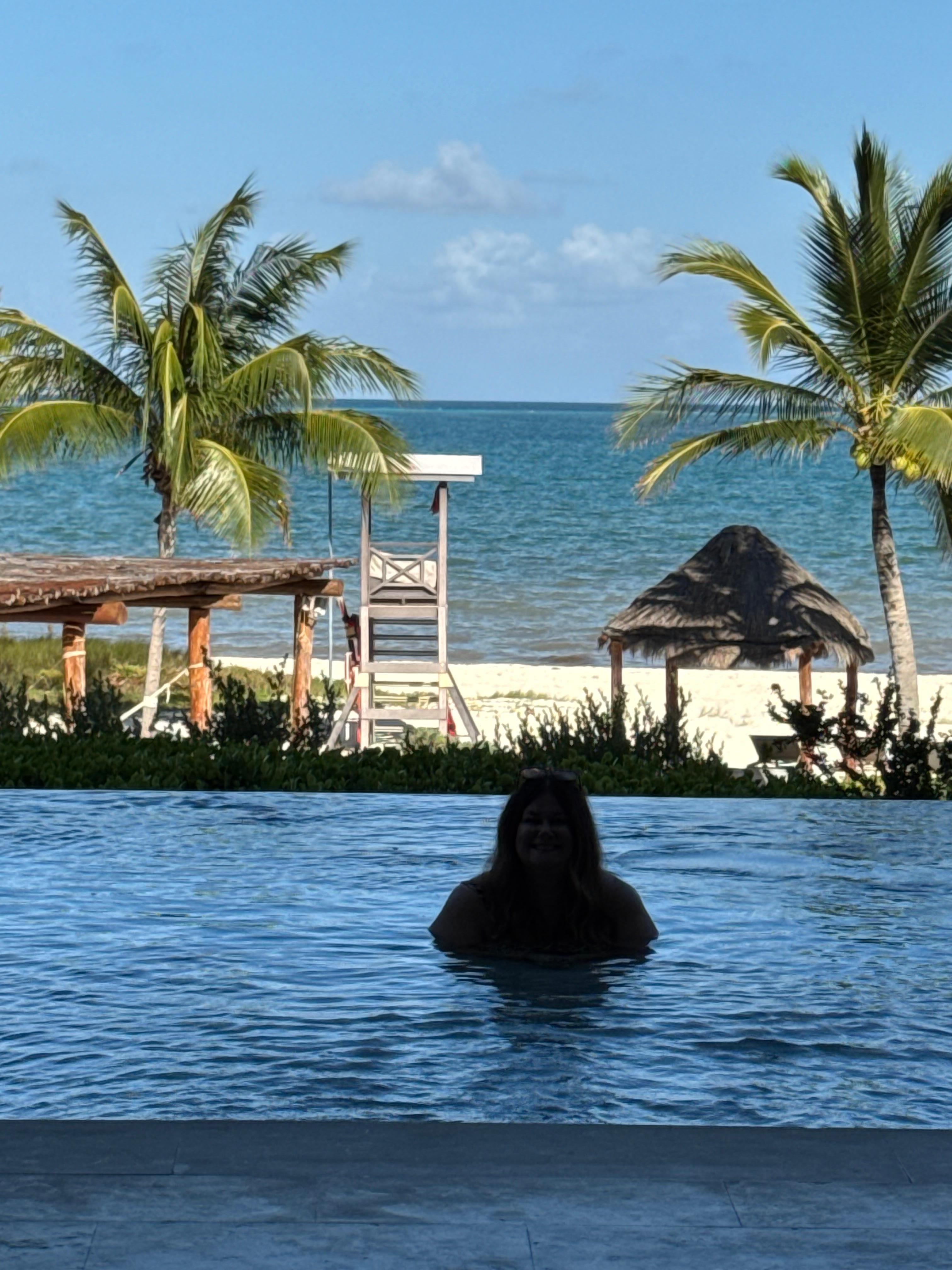 Our swim out romance suite view!