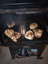 Grilling chicken