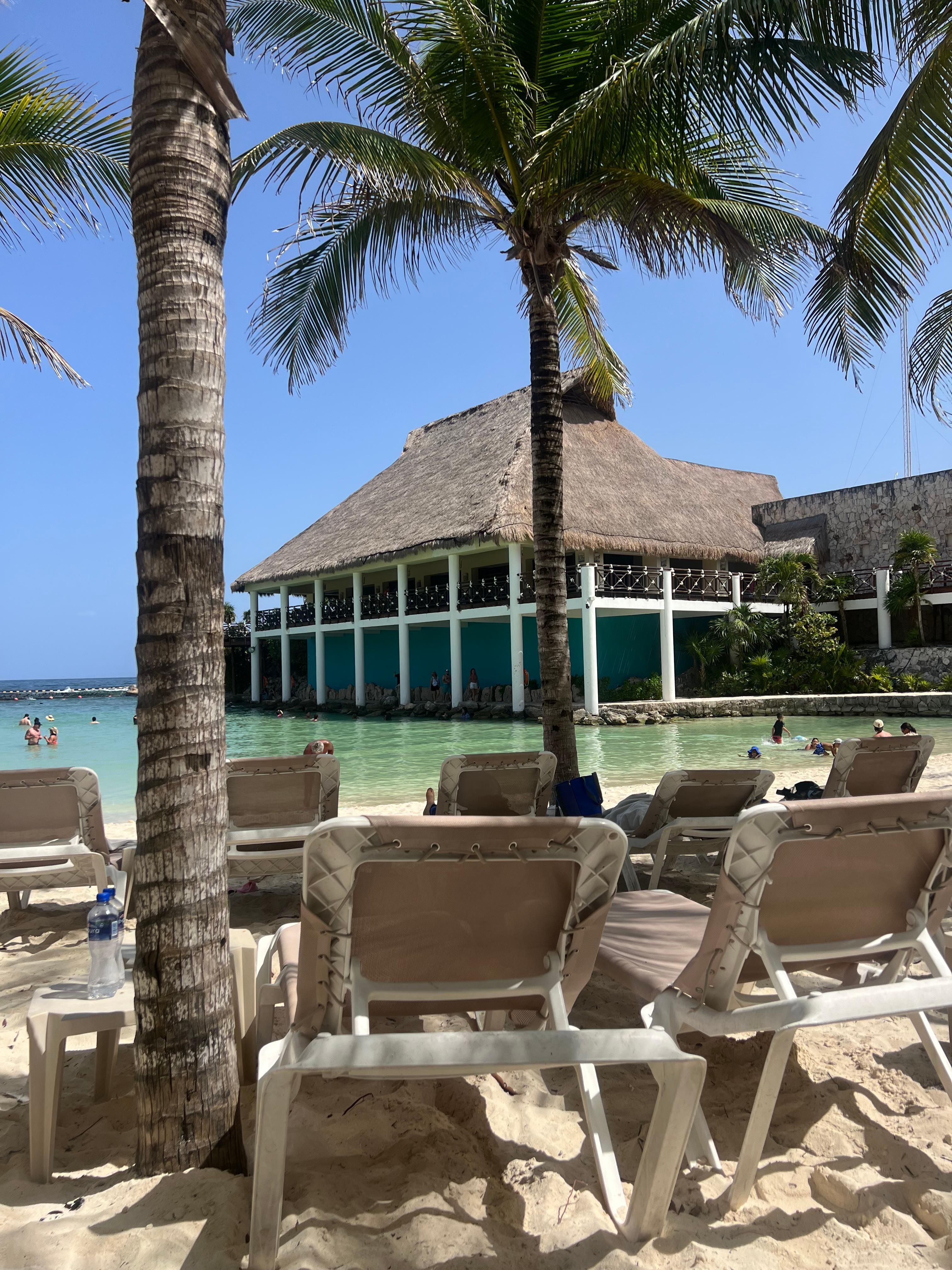 The beach area