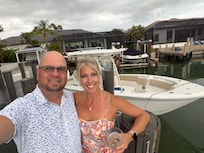 The house had a great dock for our 27’ center console!