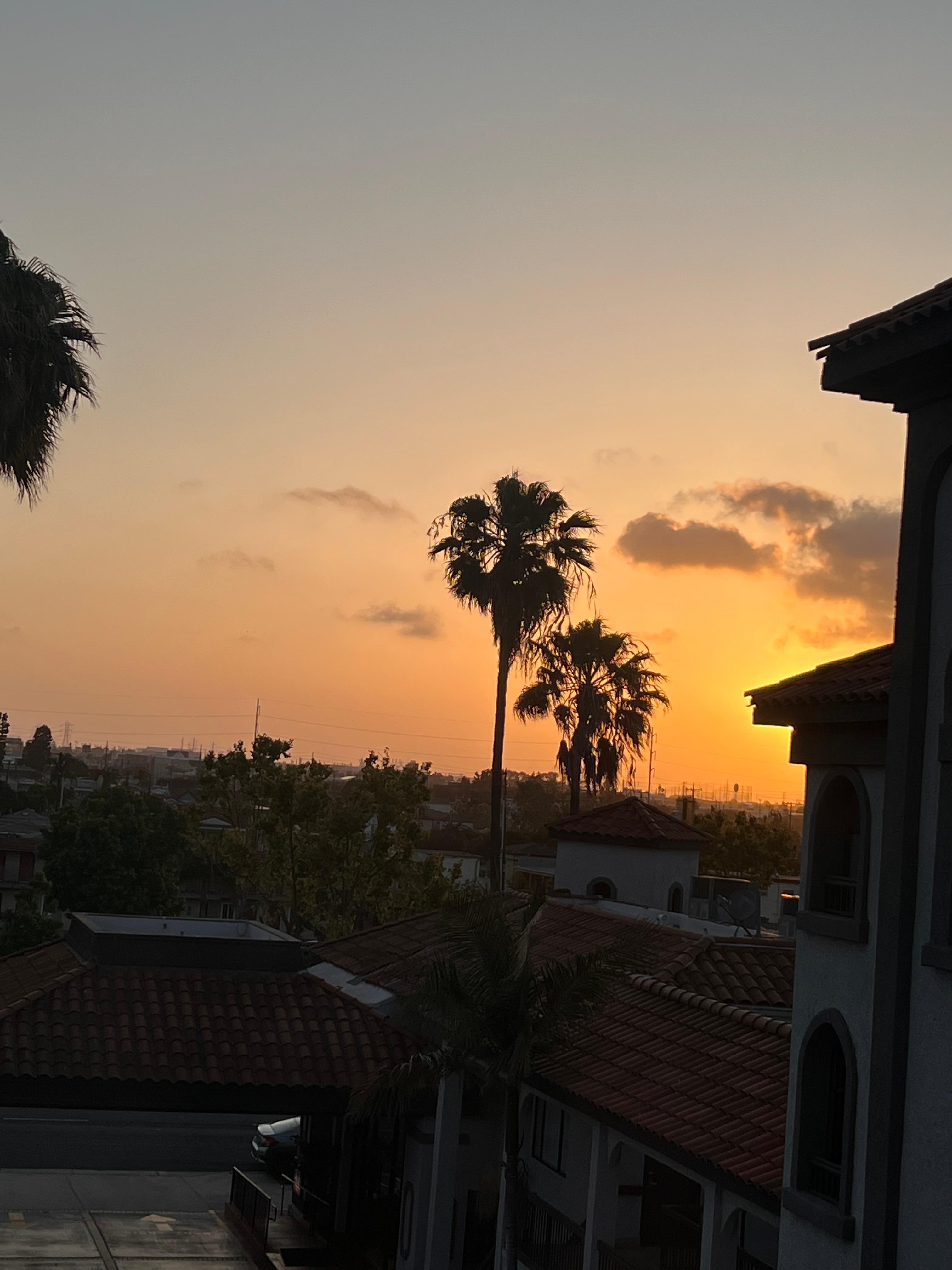 Sunsets from the room 